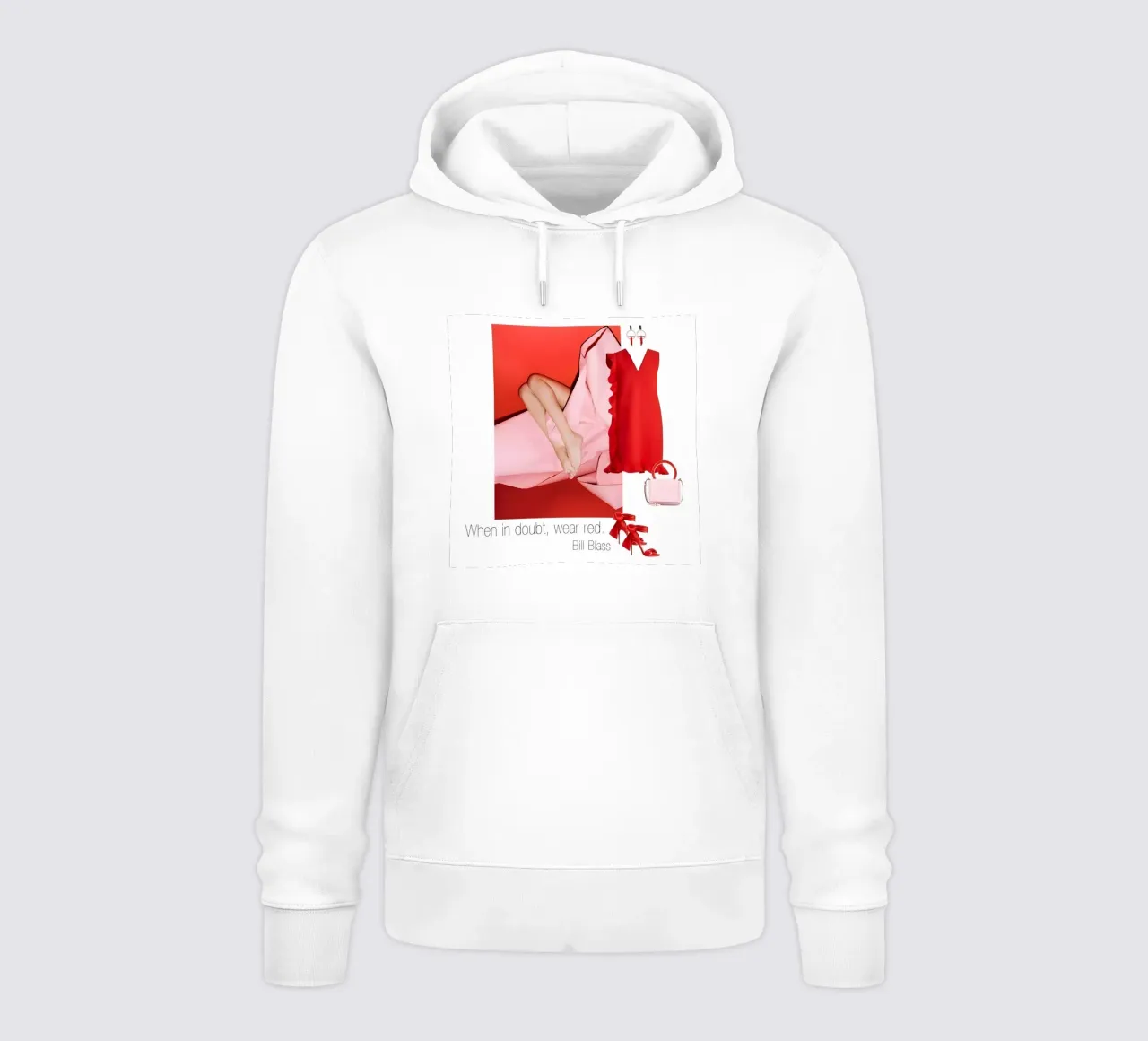 When in doubt, wear red. felpa con cappuccio da TASTE OF BLISS