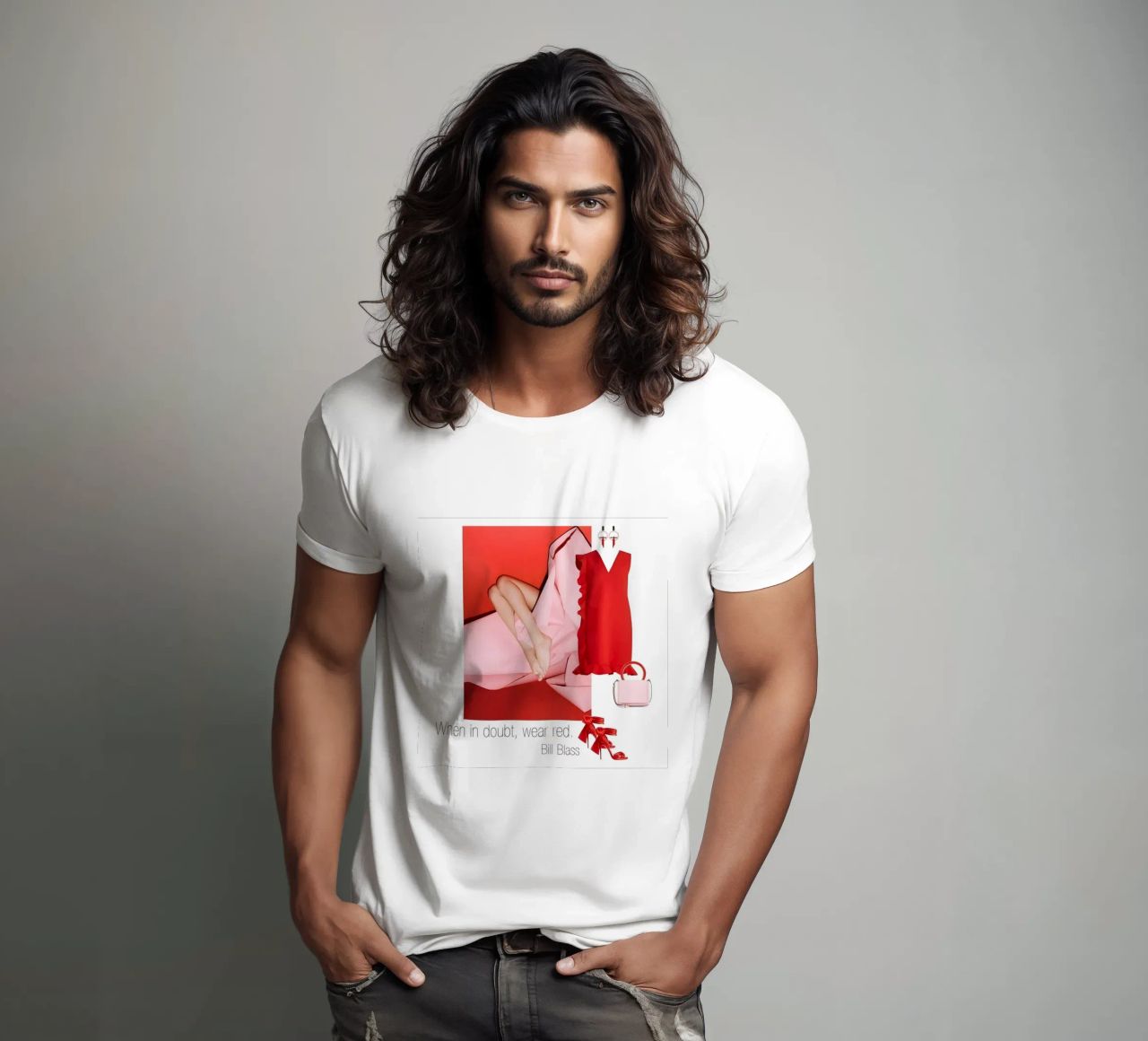When in doubt, wear red. camiseta de TASTE OF BLISS