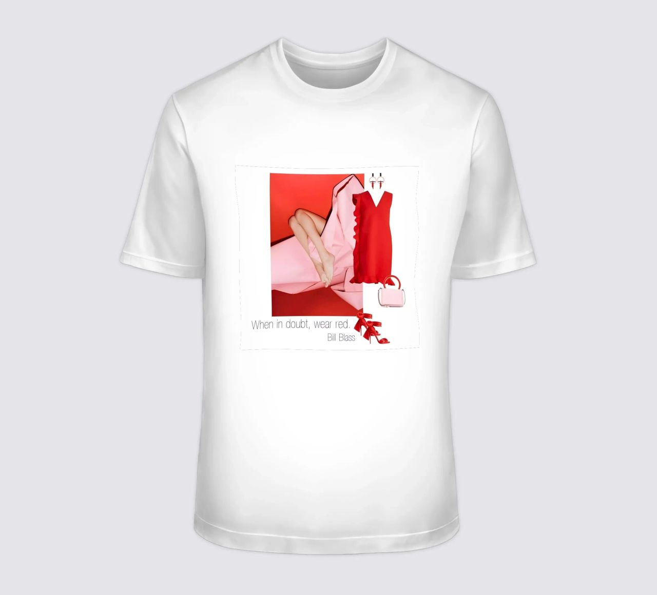 When in doubt, wear red. camiseta de TASTE OF BLISS