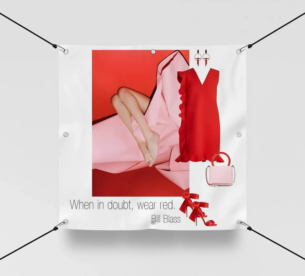 When in doubt, wear red. telo in pvc da TASTE OF BLISS