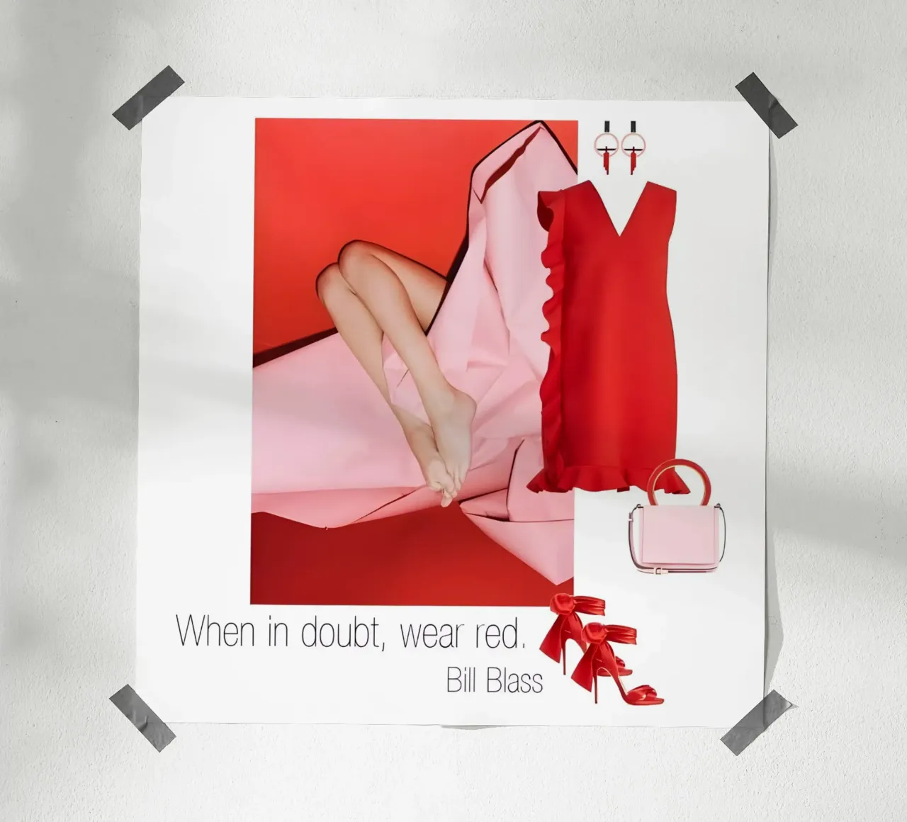 When in doubt, wear red. carta hahnemühle da TASTE OF BLISS