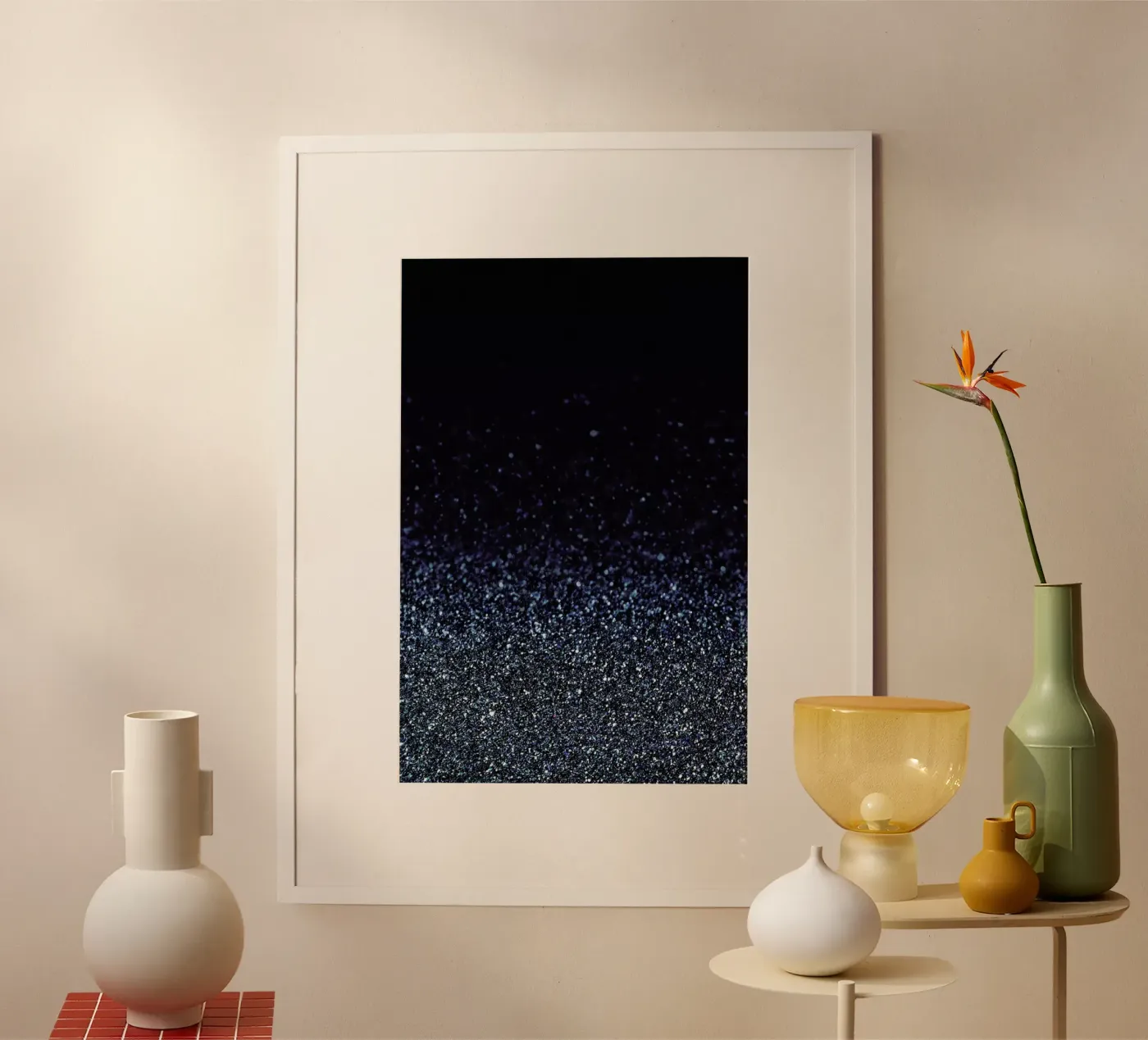 Silver Rain Poster von cafelab