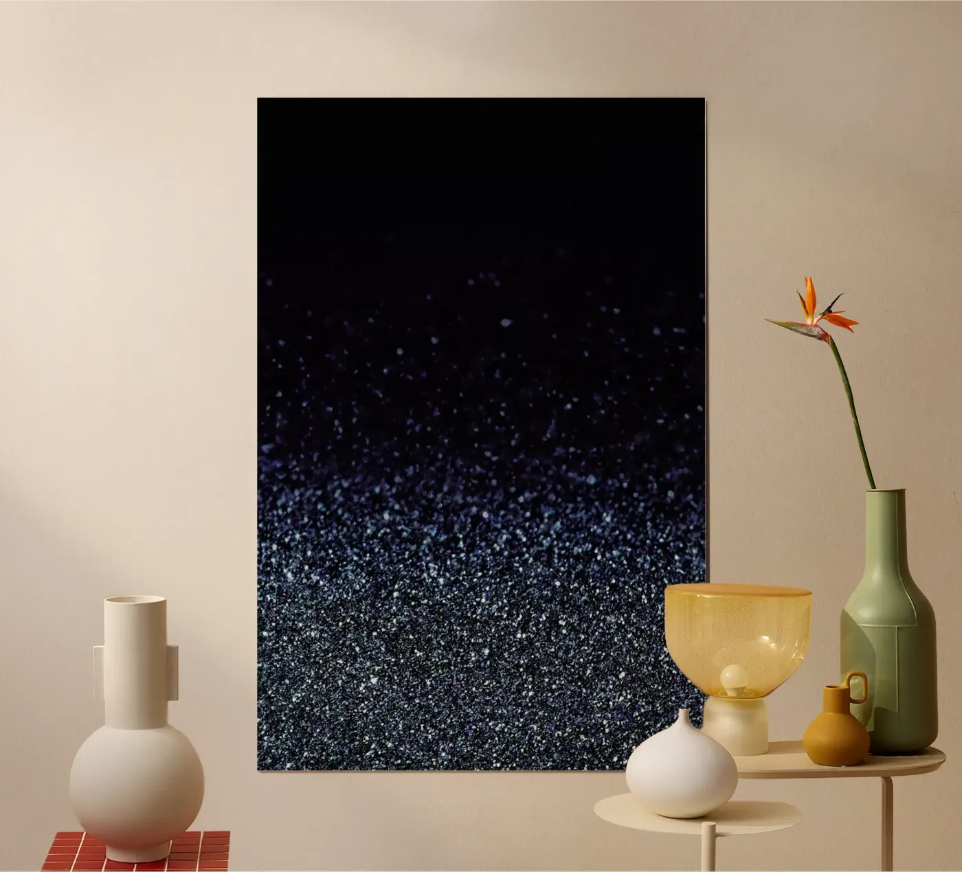 Silver Rain Poster von cafelab