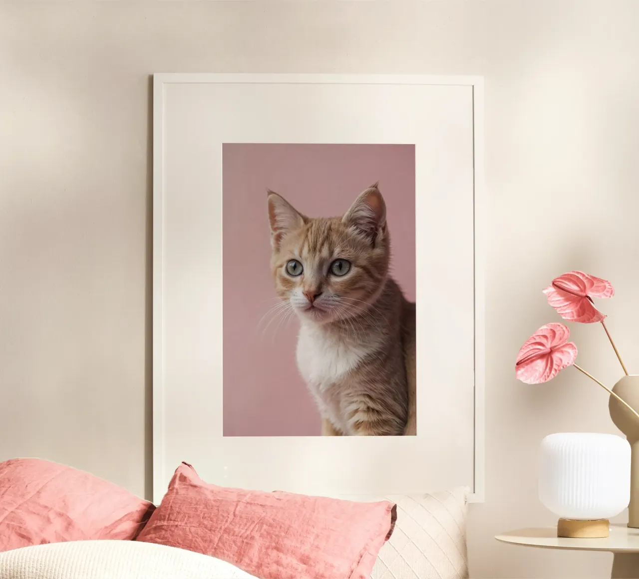 Der sanfte Blick des Kätzchens | Werk 03 Hahnemühle von Paws & Portraits