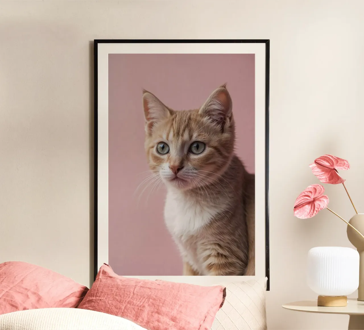 Der sanfte Blick des Kätzchens | Werk 03 Hahnemühle von Paws & Portraits