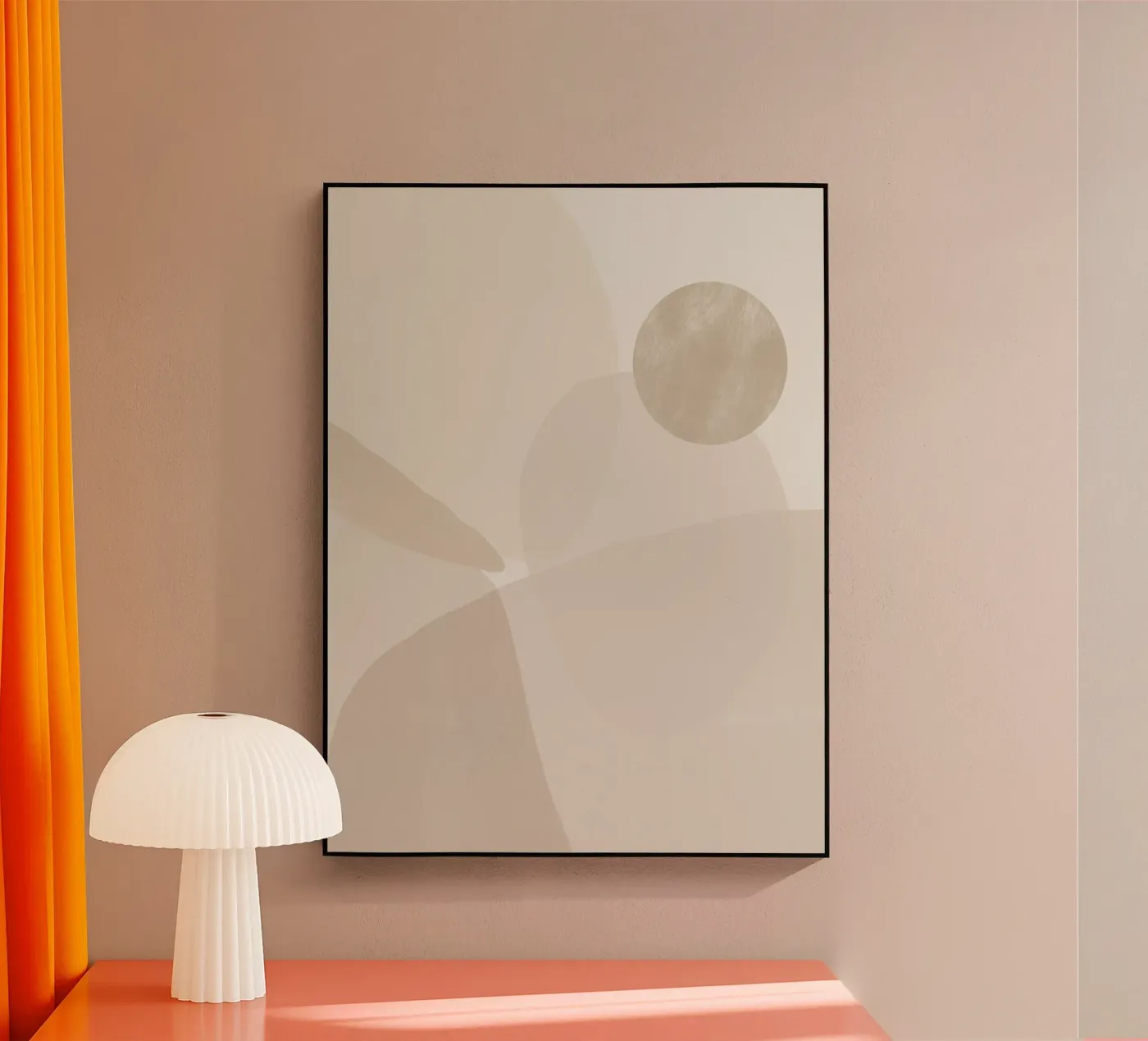 Sanfte abstrakte Formen Acryl-Glas von Life of Pie