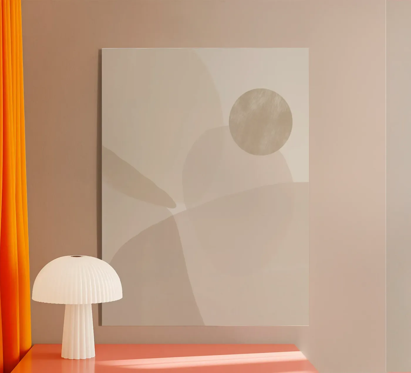 Sanfte abstrakte Formen Acryl-Glas von Life of Pie