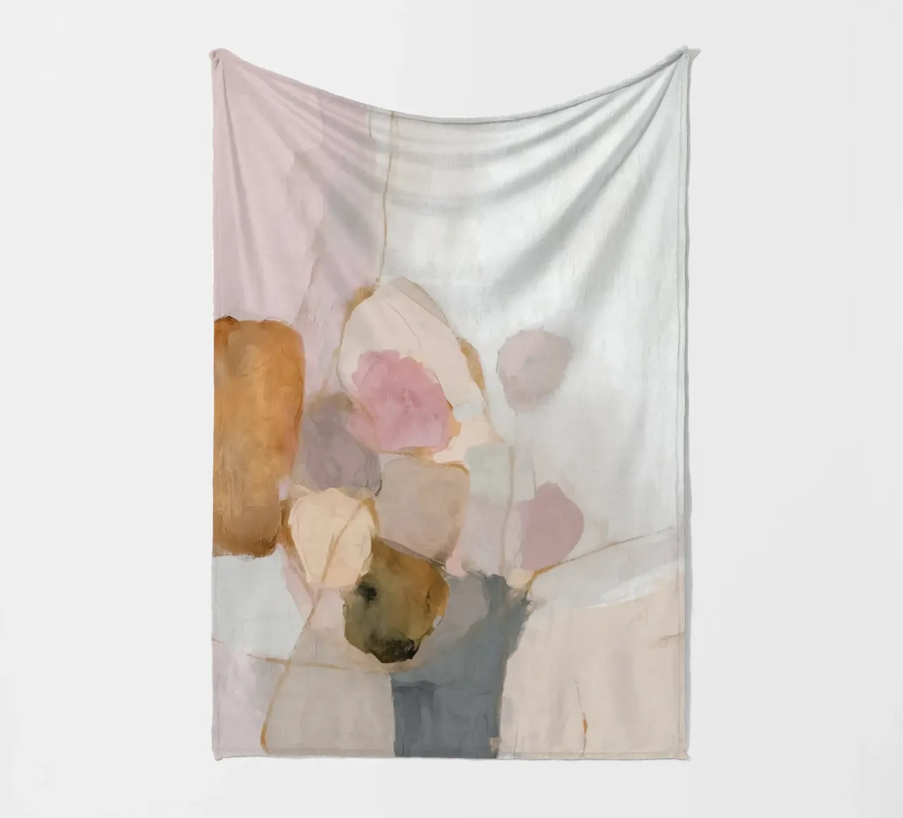 Romantische structuur Chic fleecedeken van Carinaprint