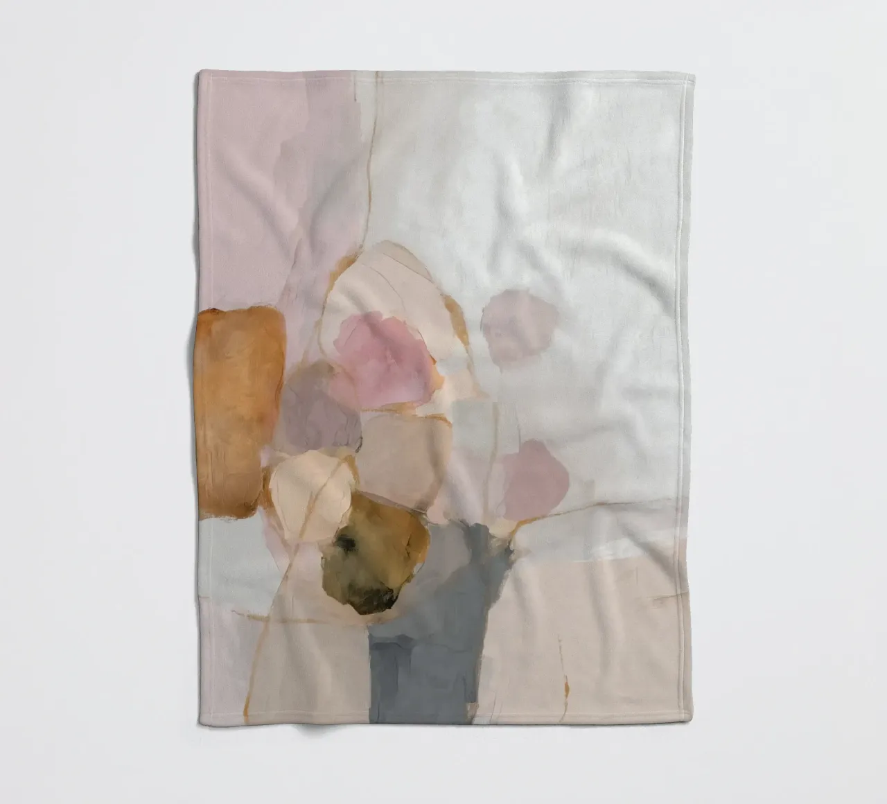 Romantische structuur Chic fleecedeken van Carinaprint