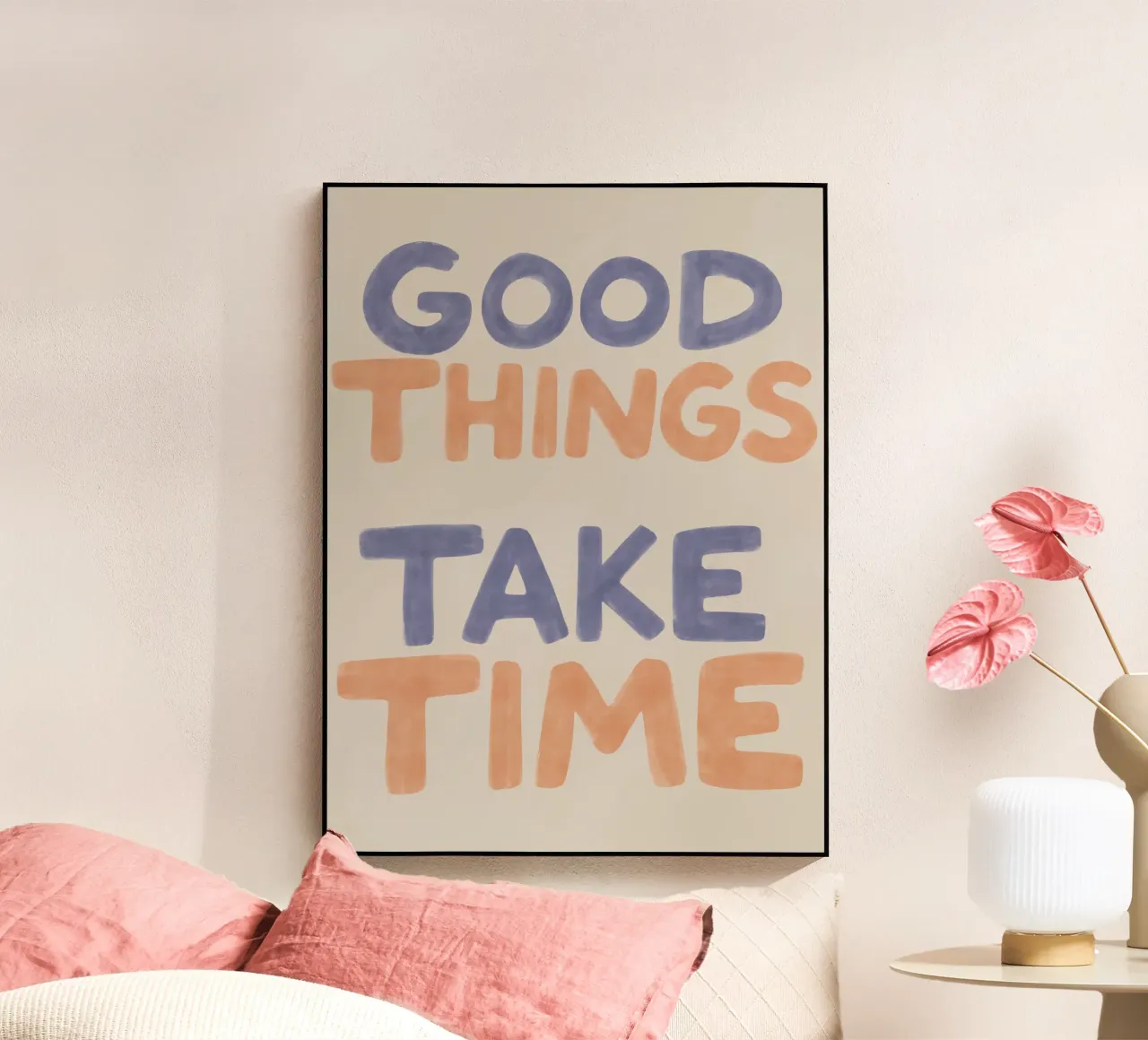 Good Things Take Time plexiglass da artesutileco