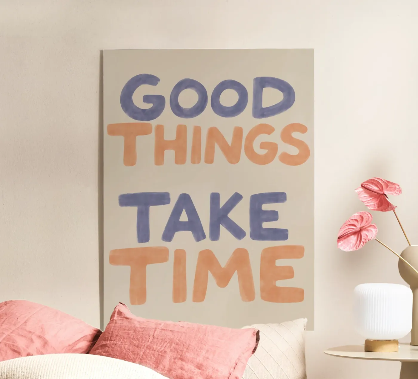 Good Things Take Time acrylic glass by artesutileco