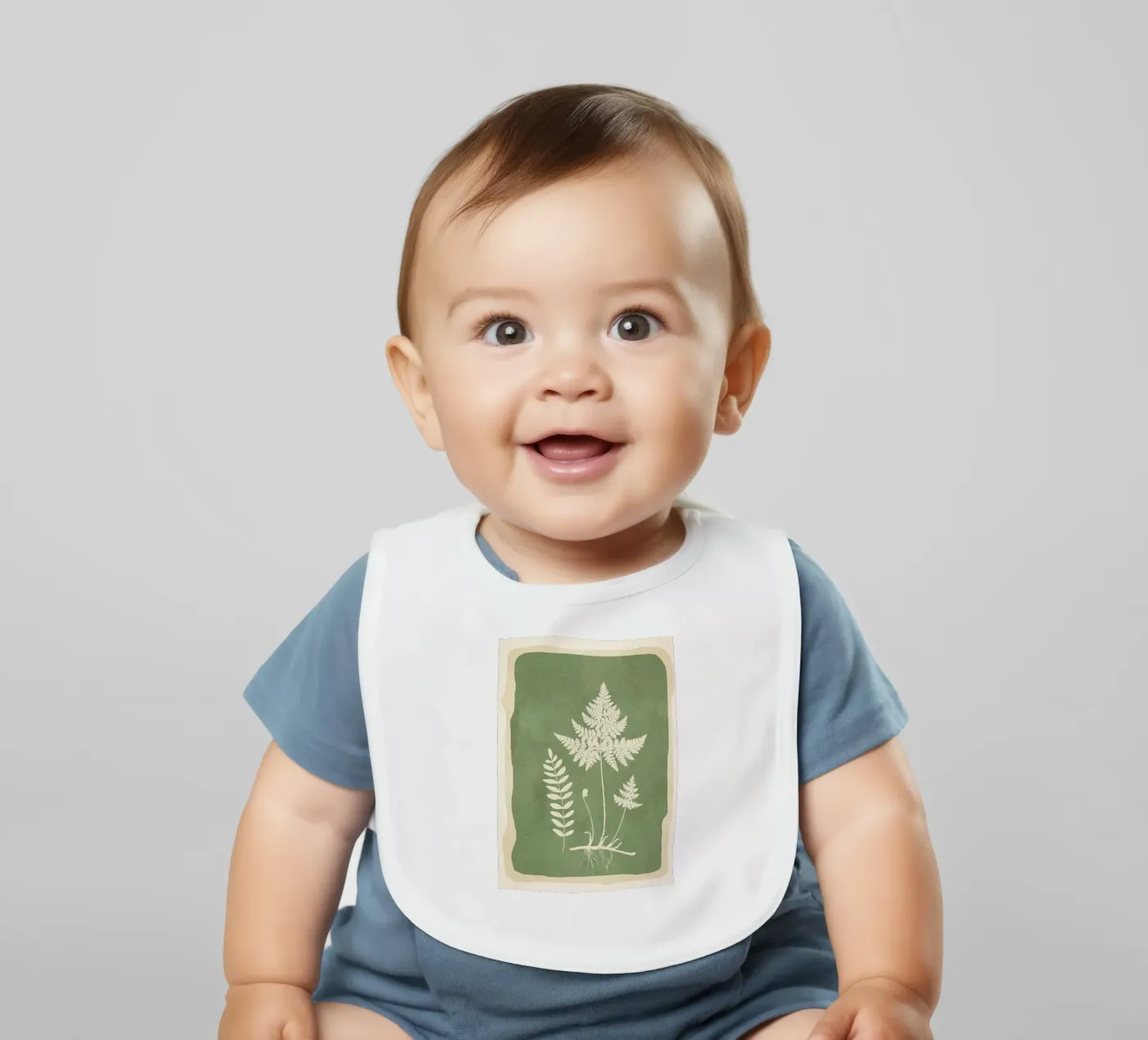 Leaf Design 1 baby bib by Nadjaa