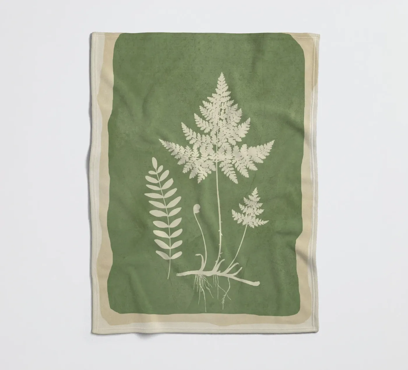 Leaf Design 1 fleecedeken van Nadjaa