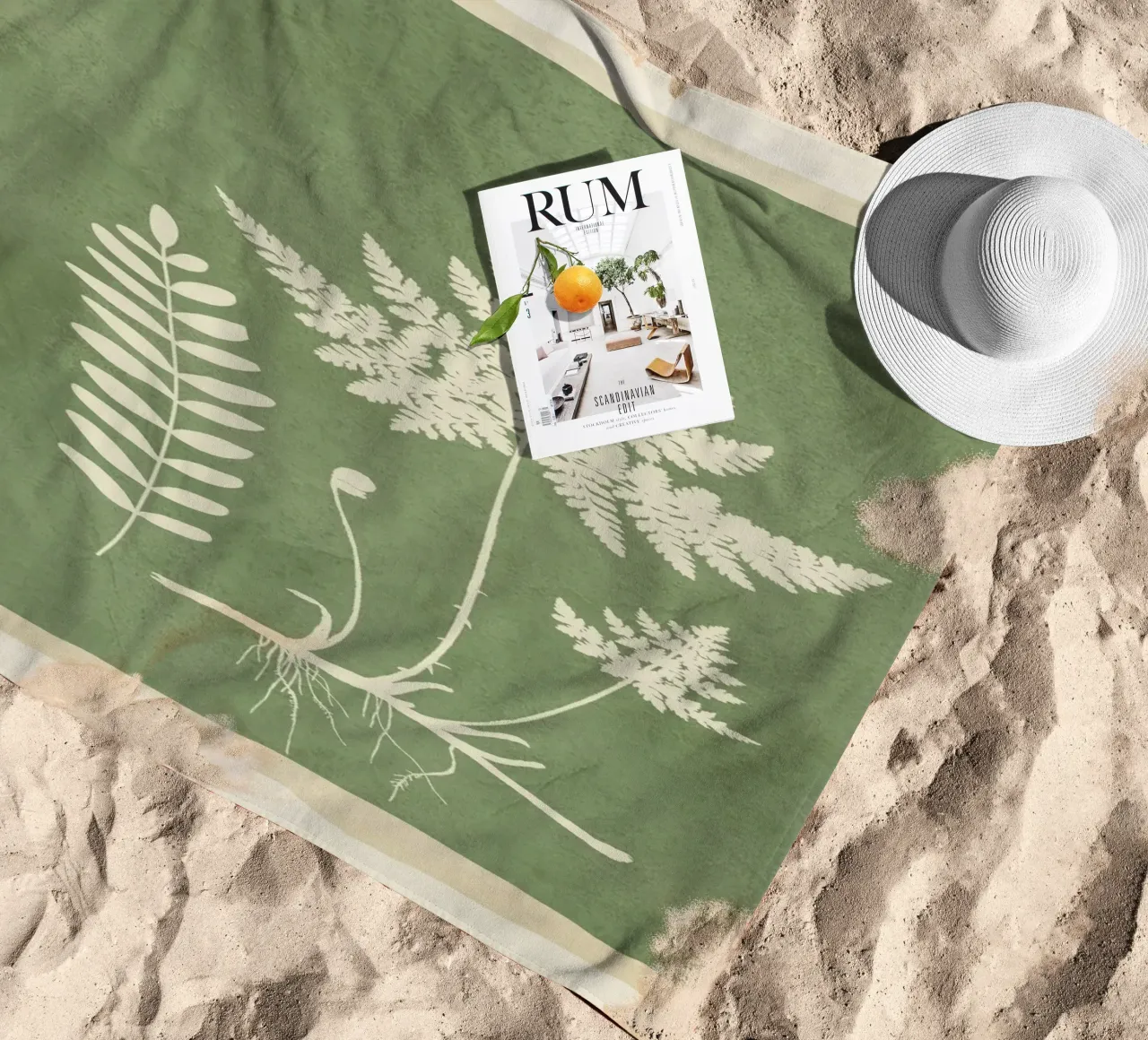 Leaf Design 1 telo mare da Nadjaa