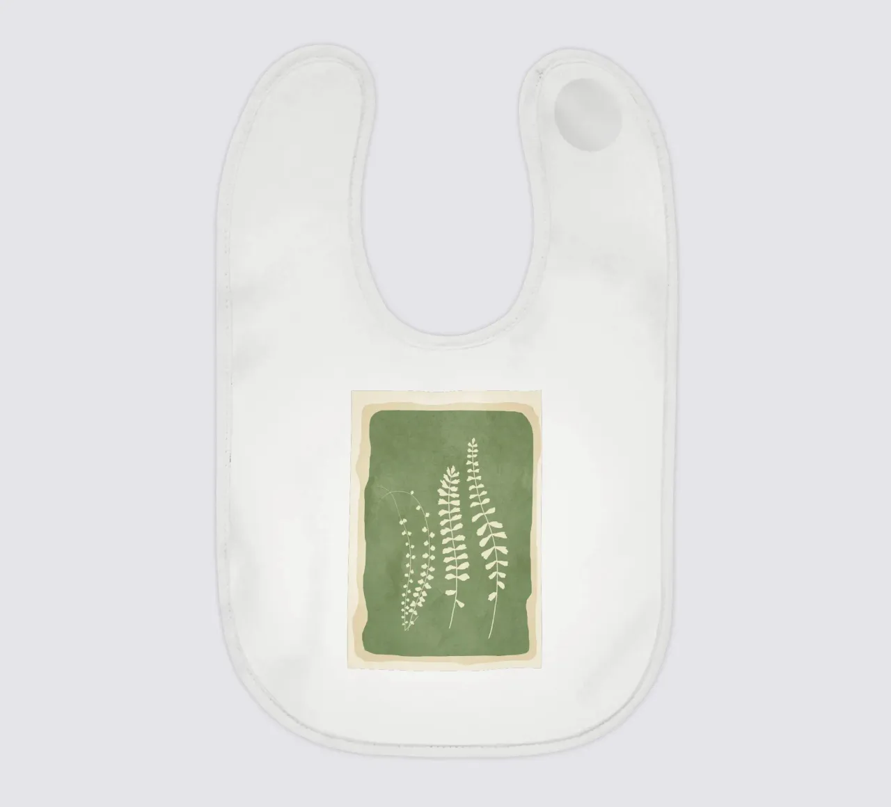 Leaf Design 2 baby bib by Nadjaa