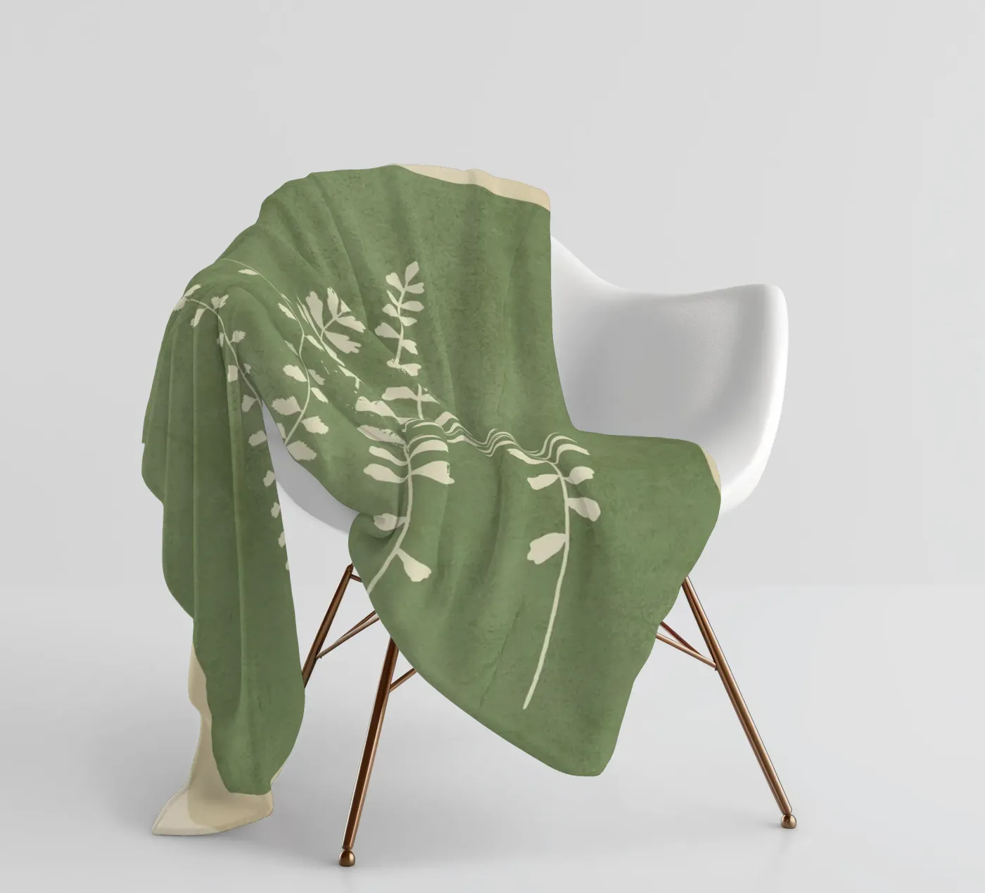 Leaf Design 2 fleece blanket by Nadjaa