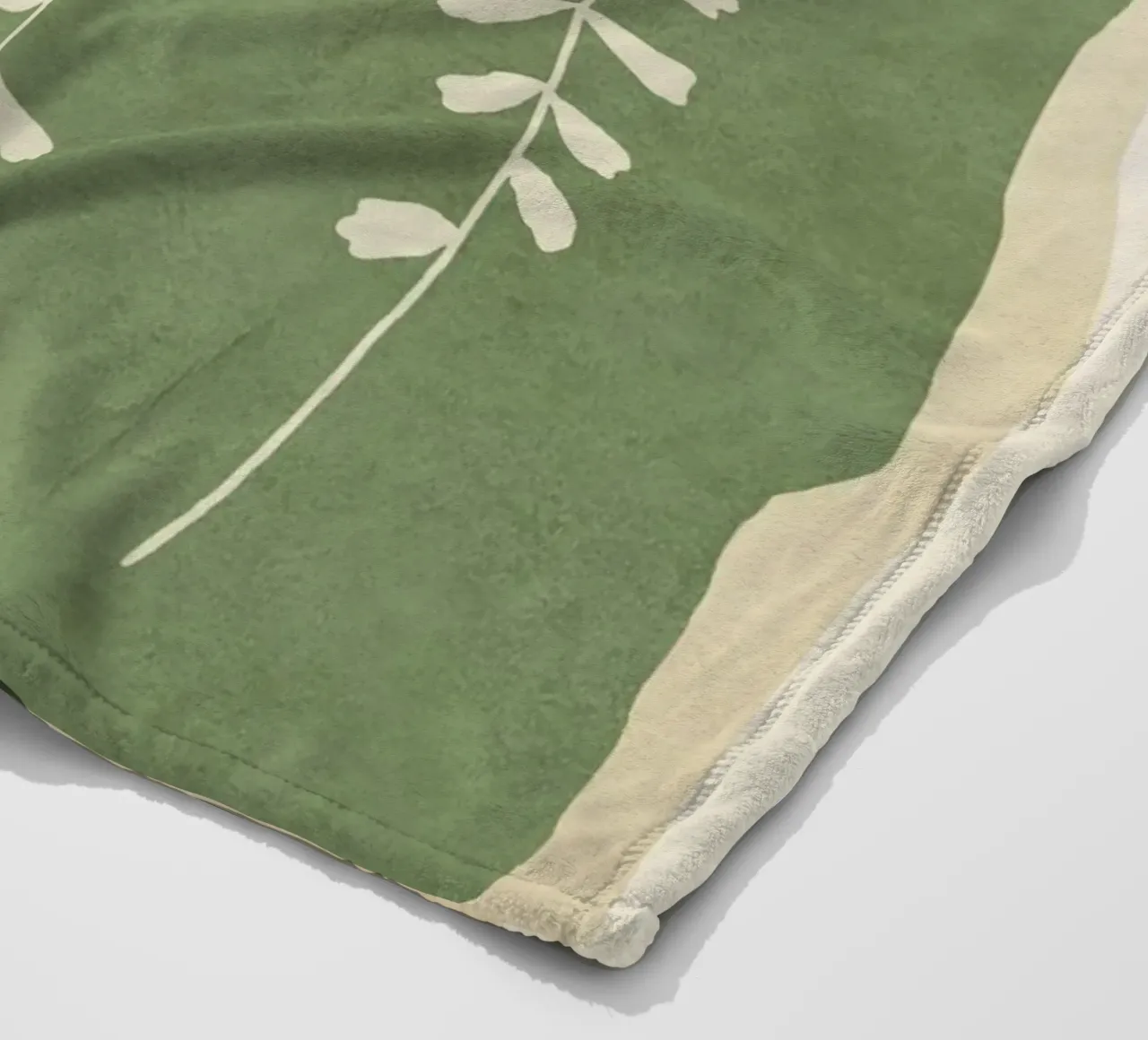 Leaf Design 2 fleece blanket by Nadjaa