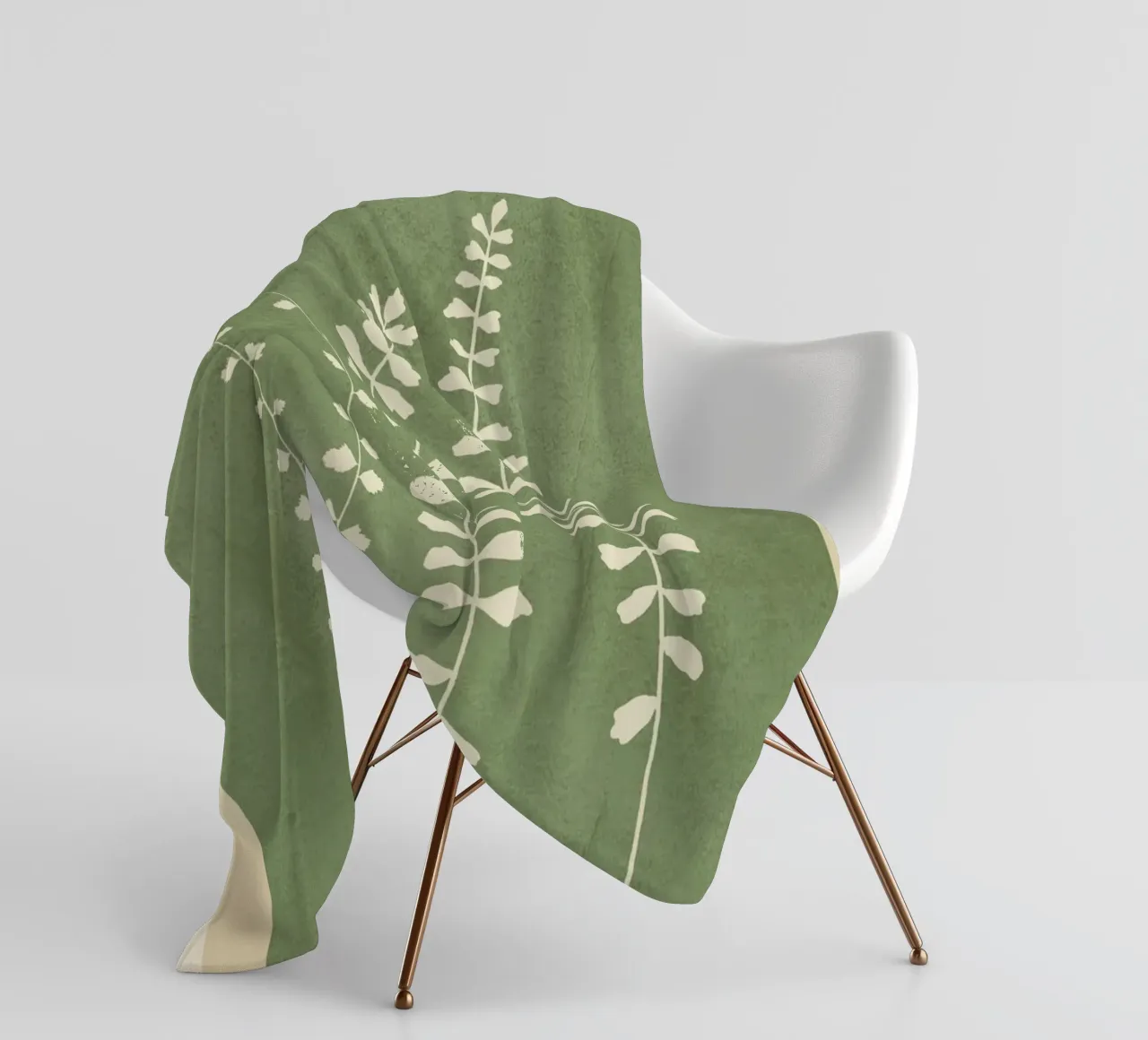 Leaf Design 2 fleece blanket by Nadjaa