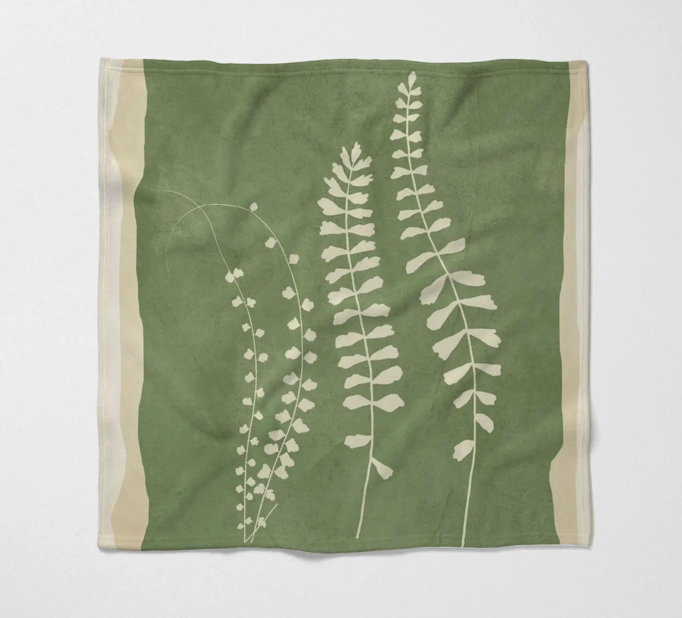 Leaf Design 2 fleece blanket by Nadjaa