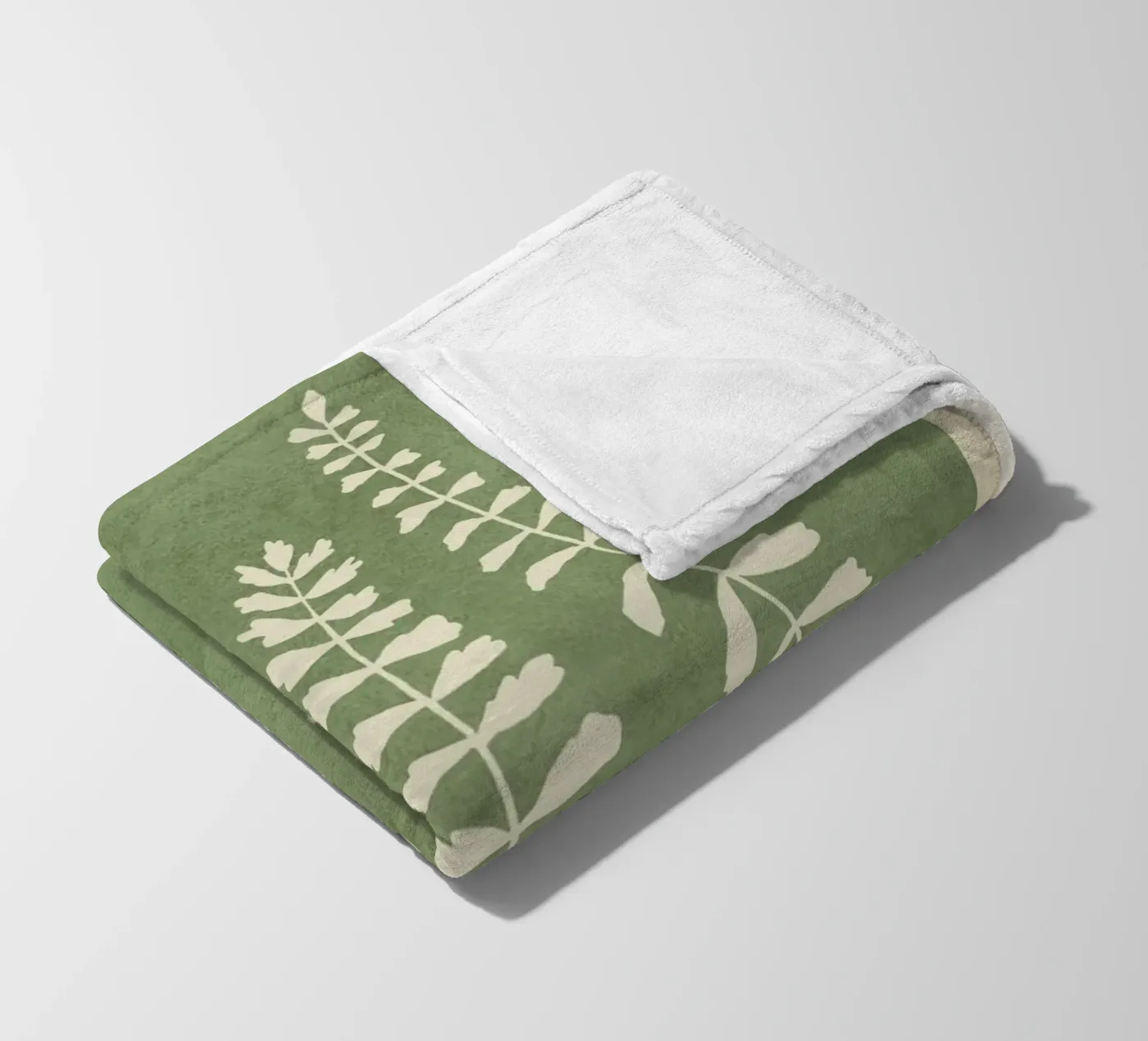 Leaf Design 2 fleece blanket by Nadjaa