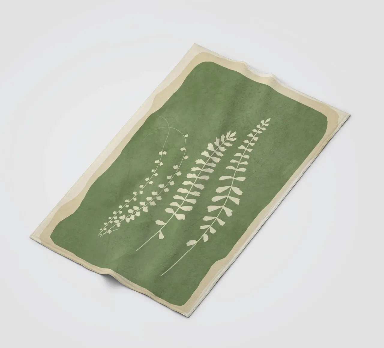 Leaf Design 2 fleece blanket by Nadjaa