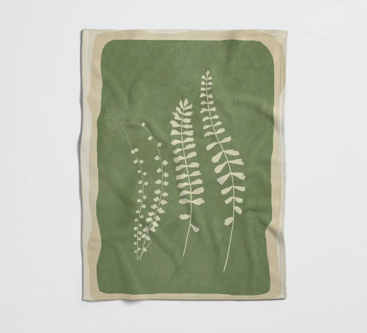 Leaf Design 2 fleece blanket by Nadjaa