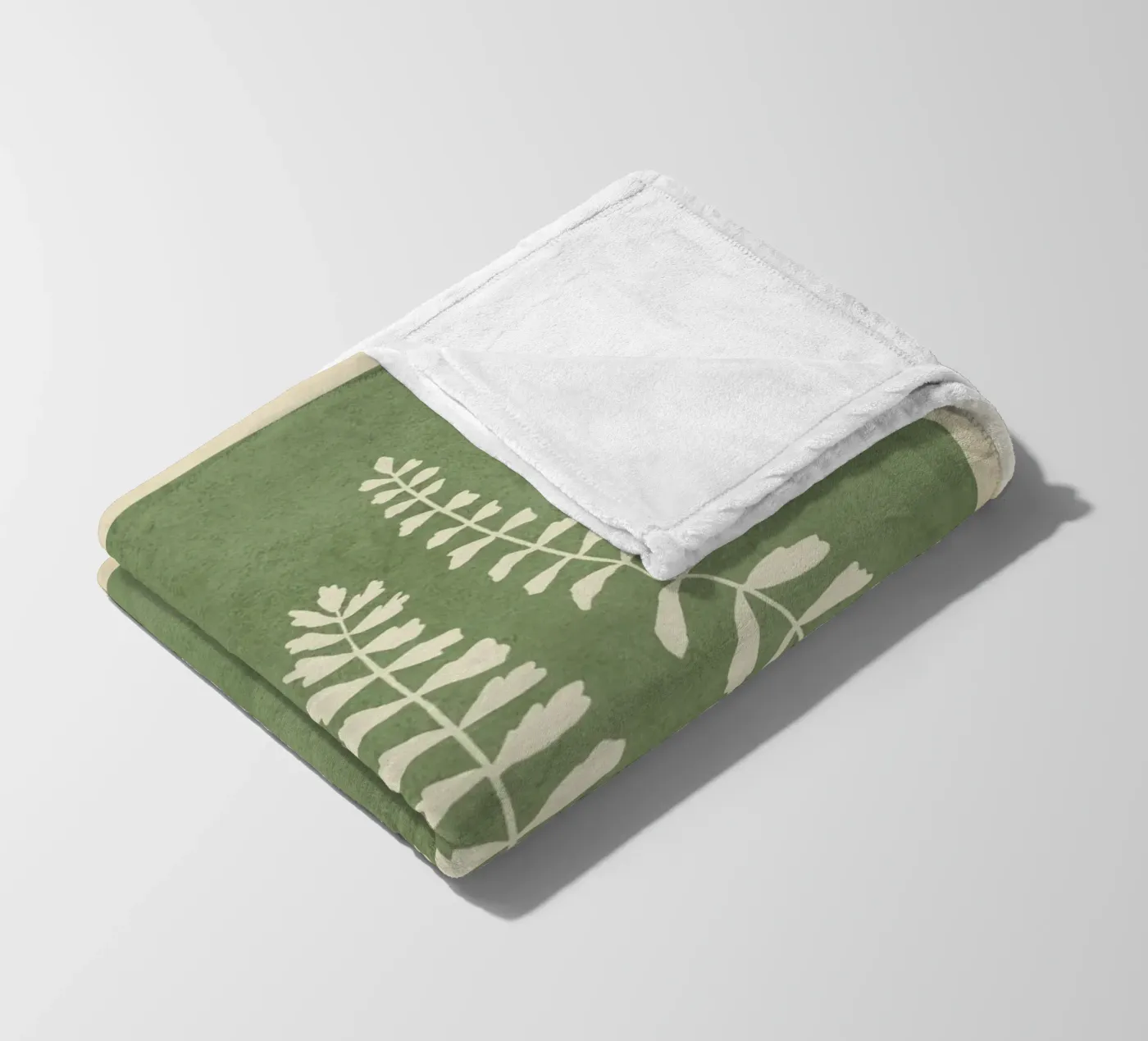 Leaf Design 2 fleece blanket by Nadjaa