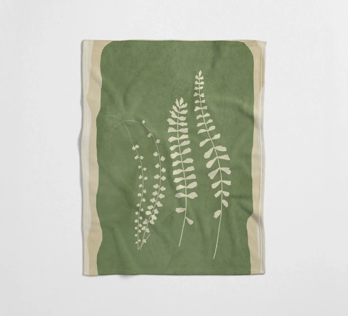 Leaf Design 2 fleece blanket by Nadjaa