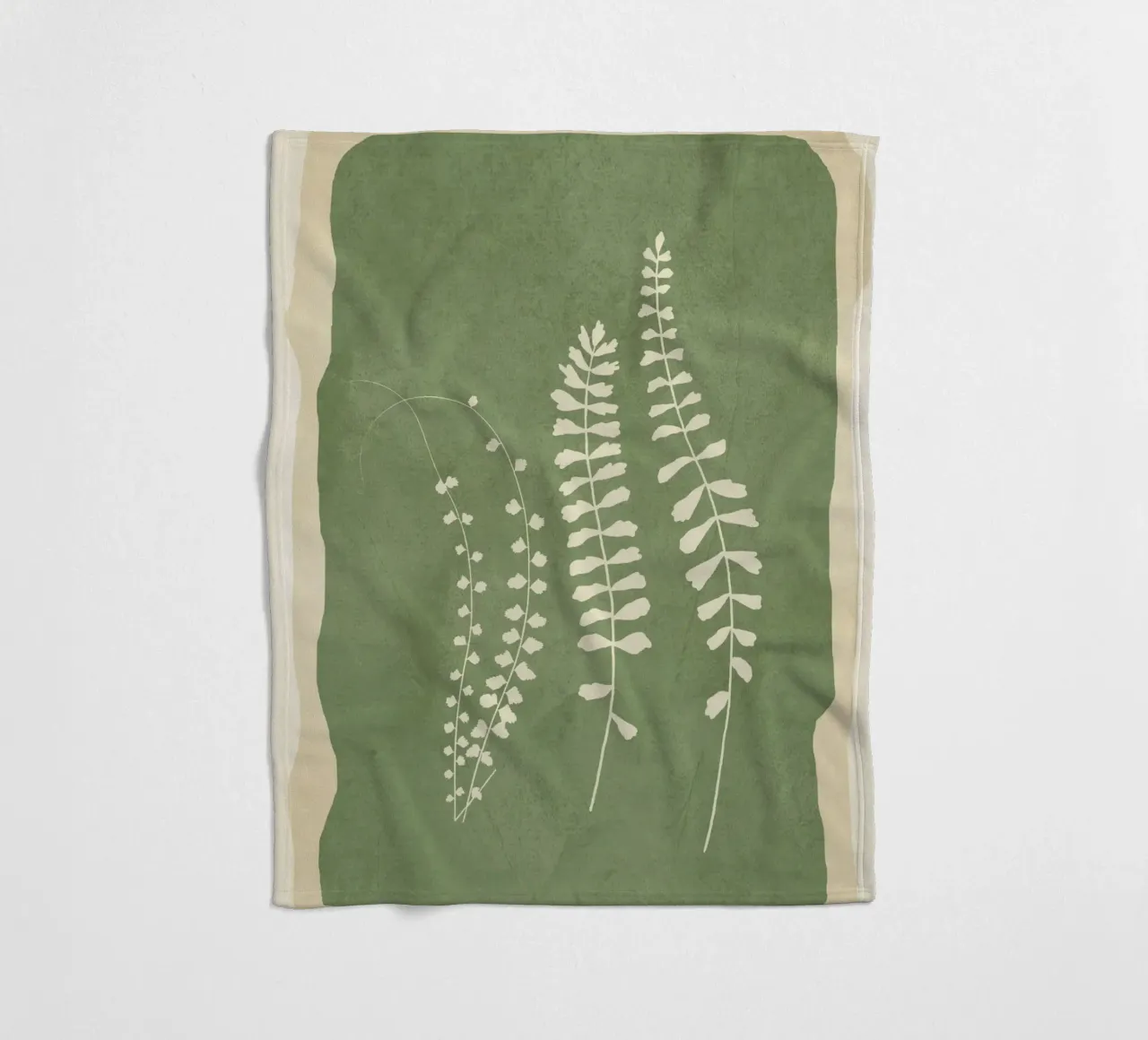 Leaf Design 2 fleece blanket by Nadjaa