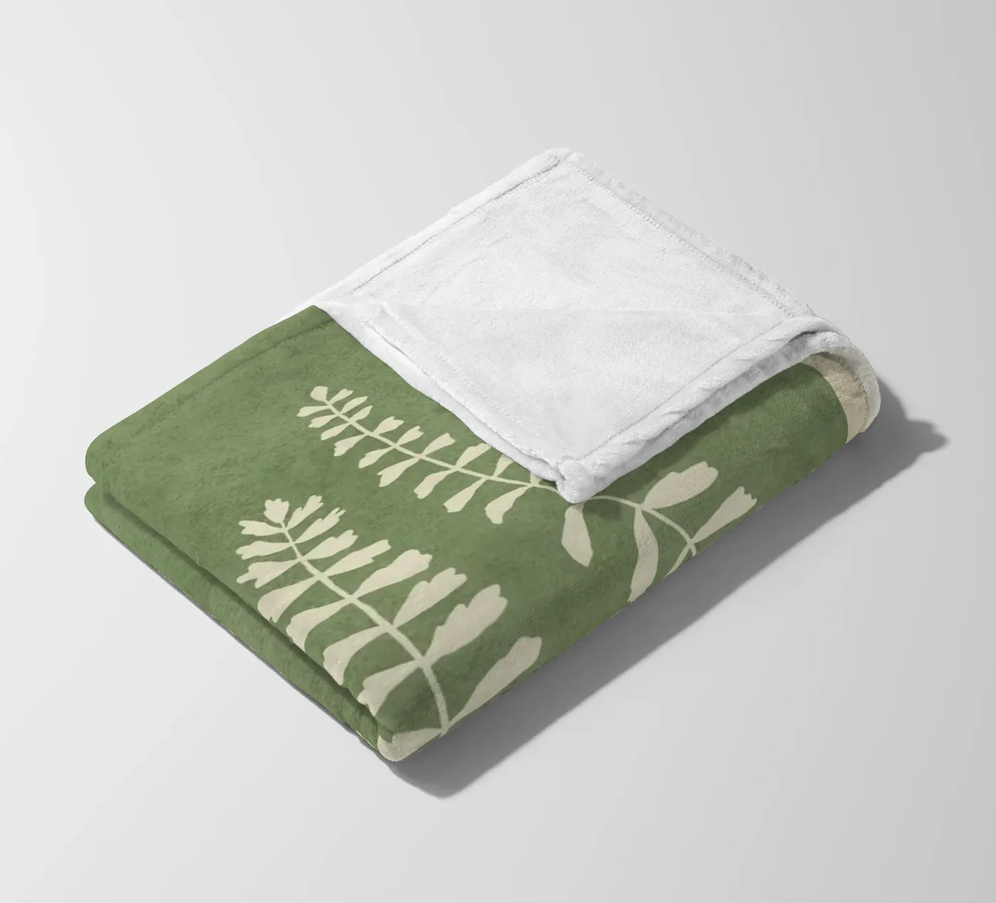 Leaf Design 2 fleece blanket by Nadjaa