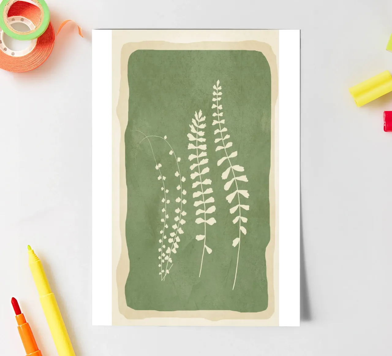 Leaf Design 2 sticker sheet by Nadjaa