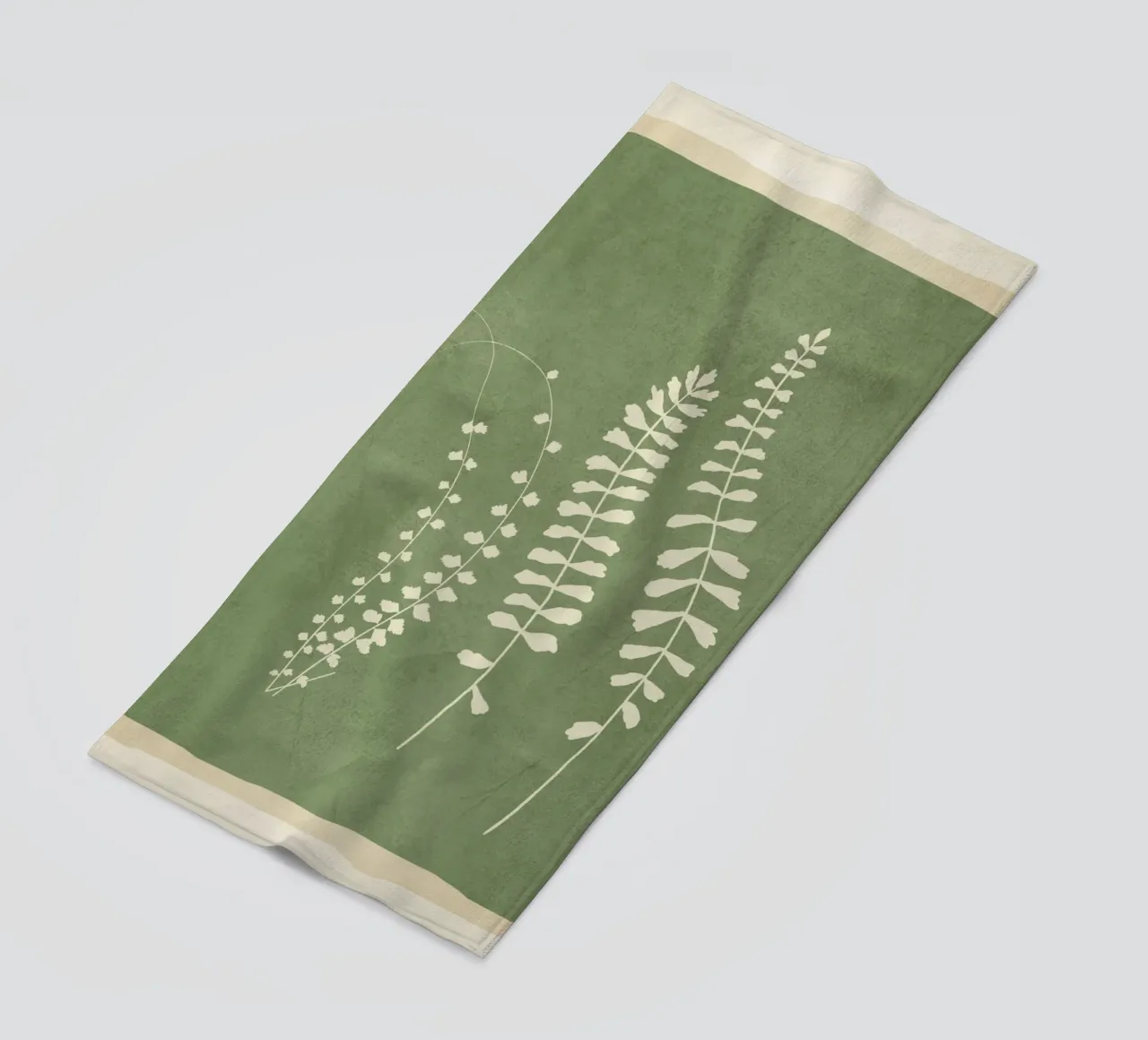 Leaf Design 2 beach towel by Nadjaa