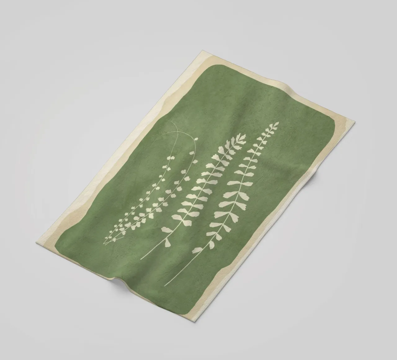 Leaf Design 2 beach towel by Nadjaa