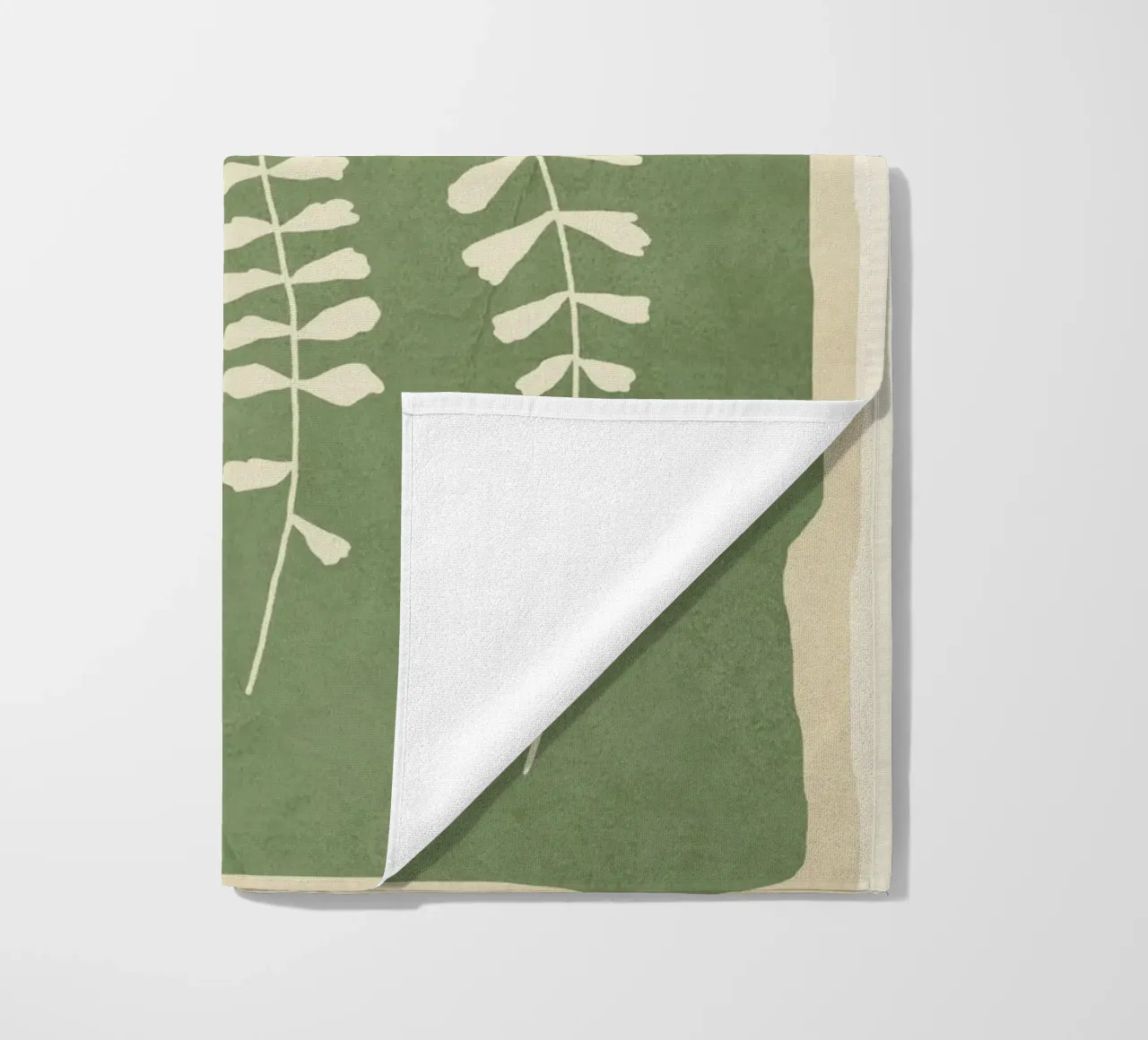 Leaf Design 2 beach towel by Nadjaa