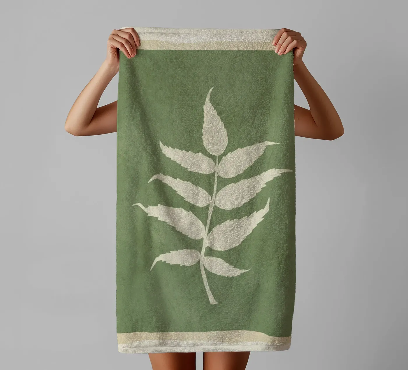 Leaf Design 3 towel by Nadjaa