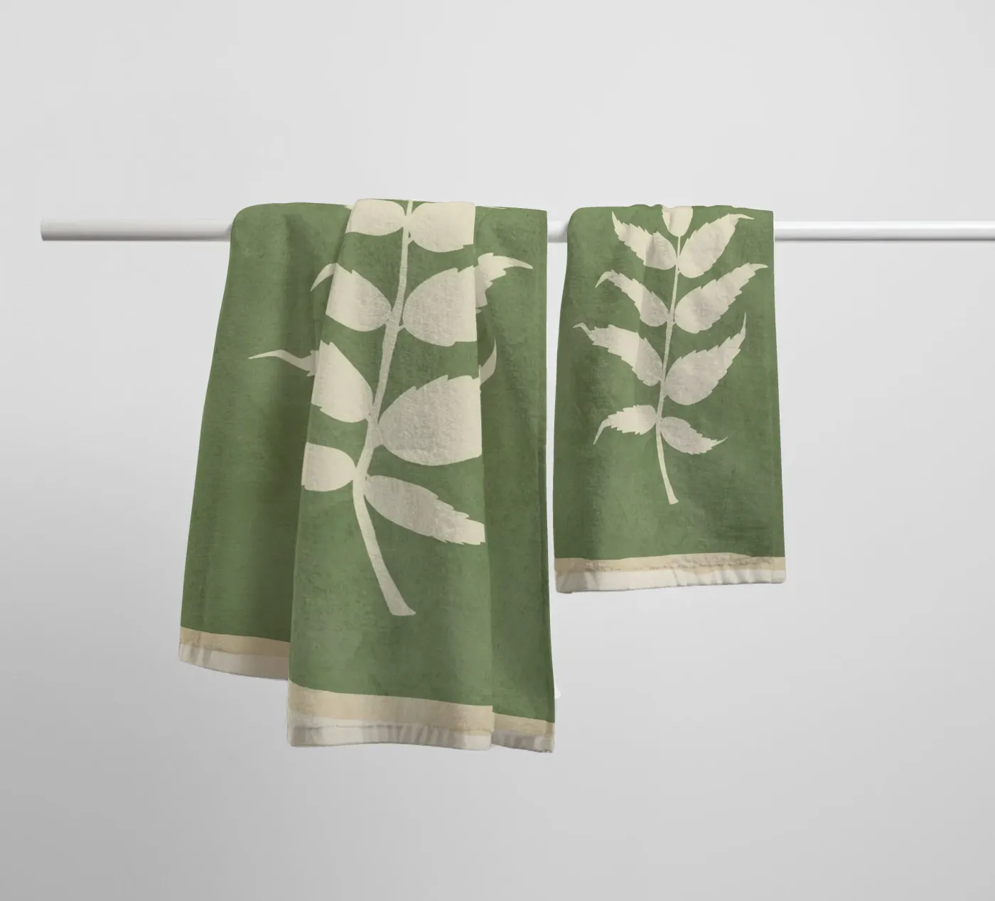 Leaf Design 3 towel by Nadjaa