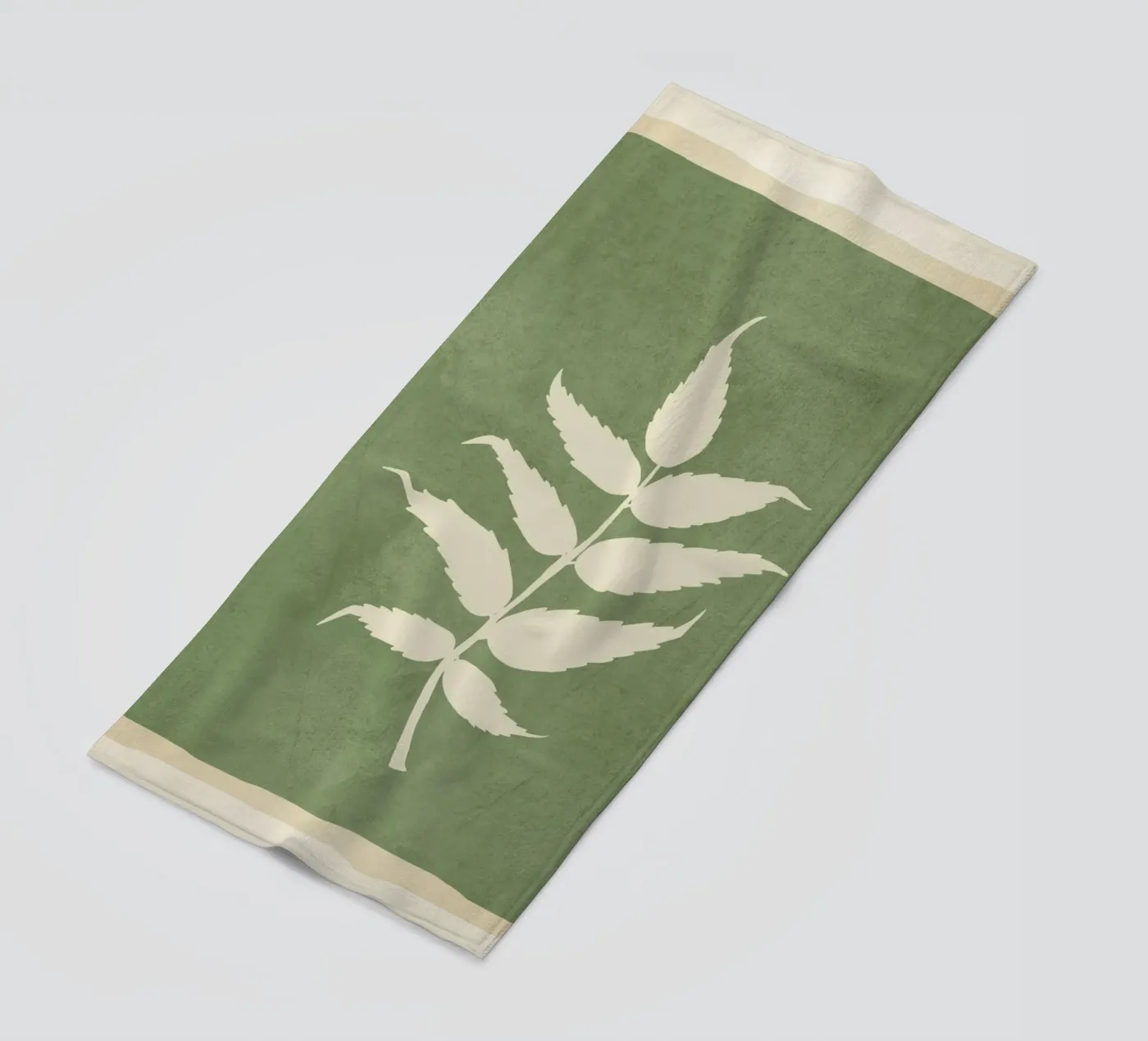 Leaf Design 3 beach towel by Nadjaa
