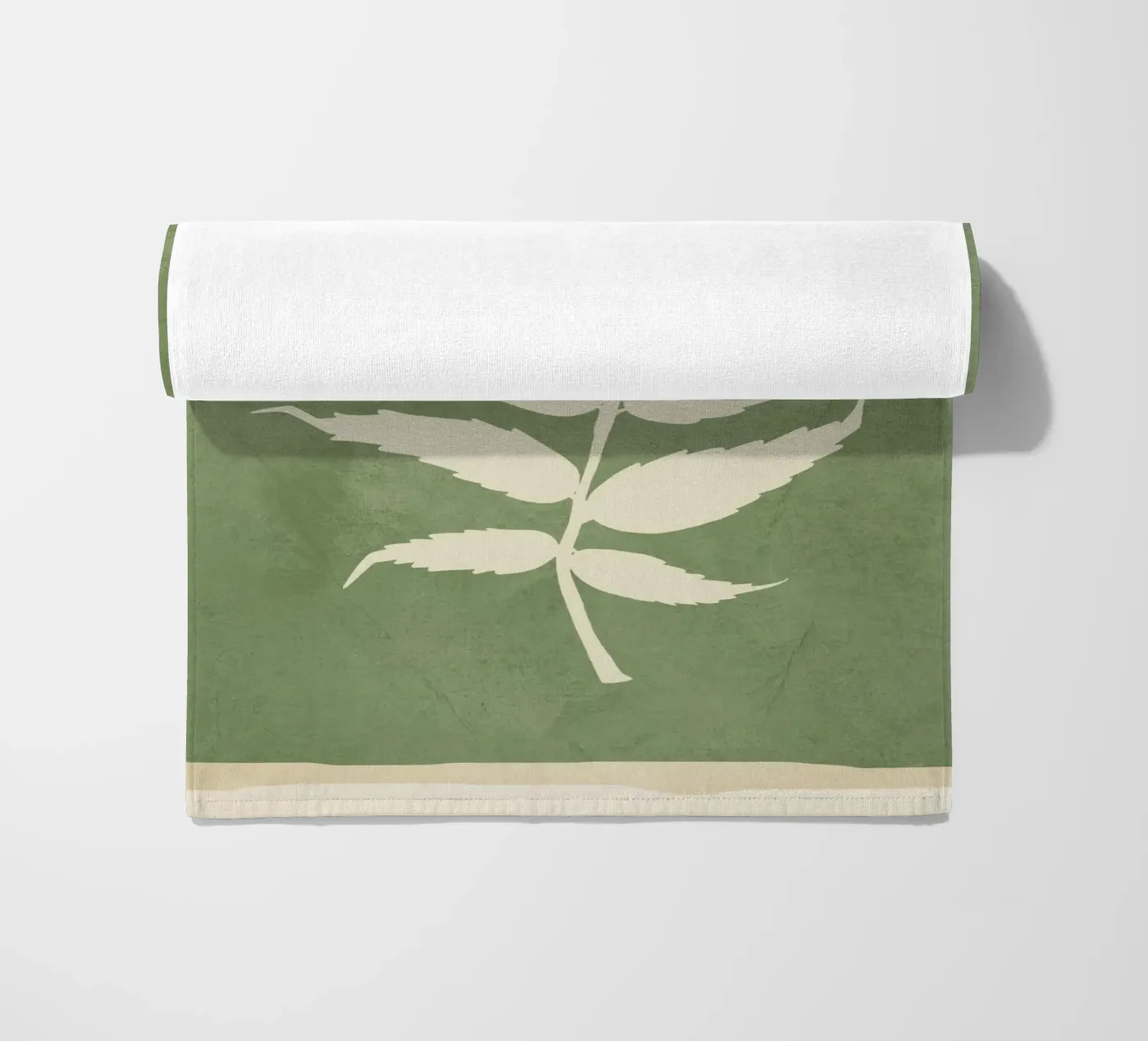 Leaf Design 3 beach towel by Nadjaa