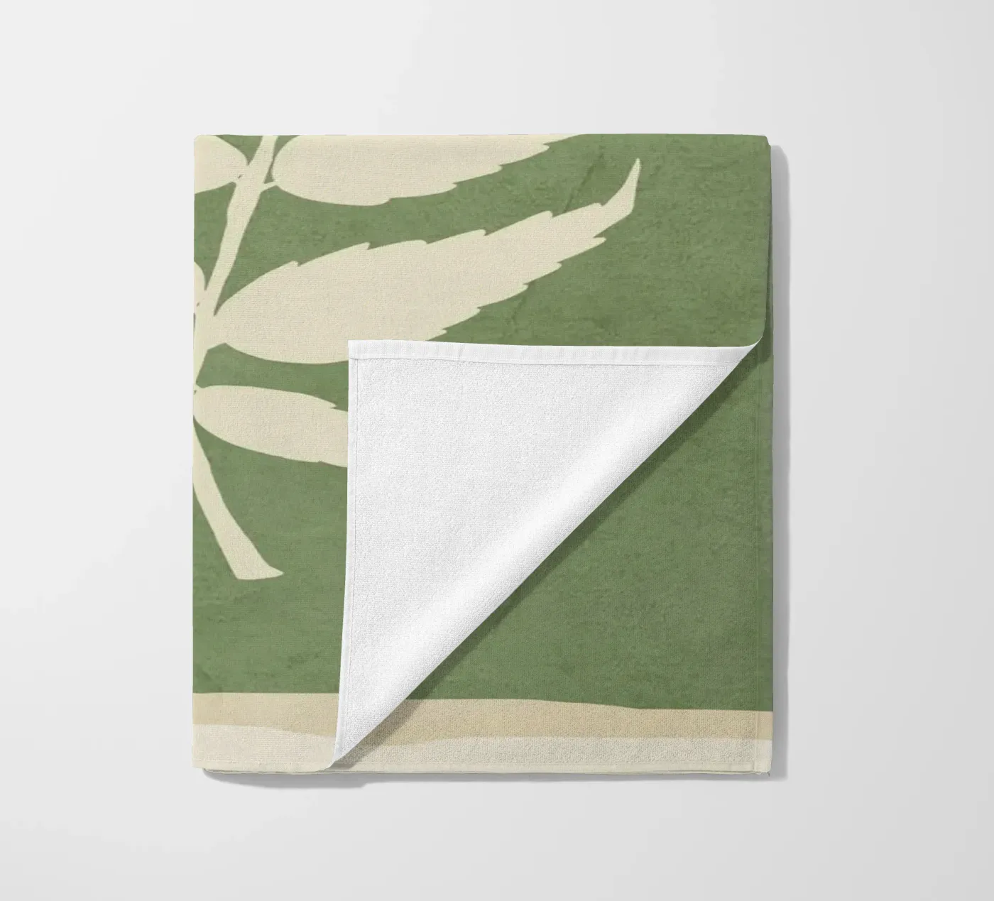 Leaf Design 3 beach towel by Nadjaa