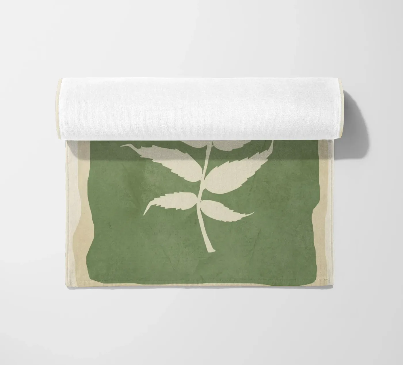 Leaf Design 3 beach towel by Nadjaa