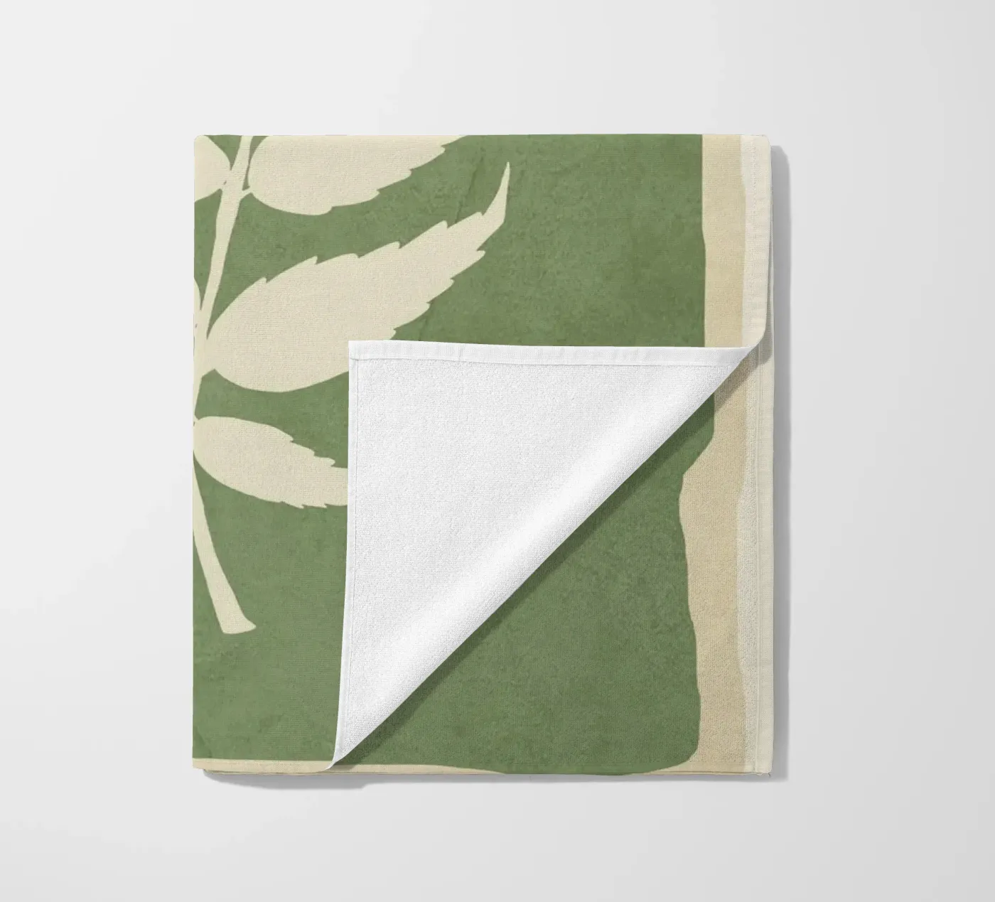 Leaf Design 3 beach towel by Nadjaa