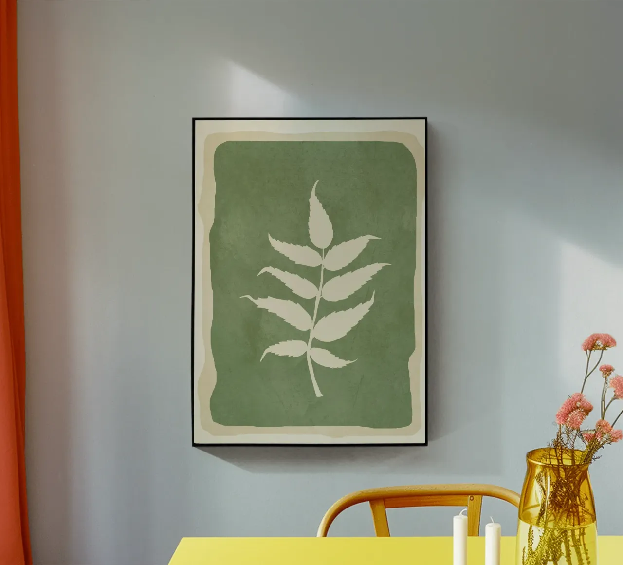 Leaf Design 3 acryl van Nadjaa