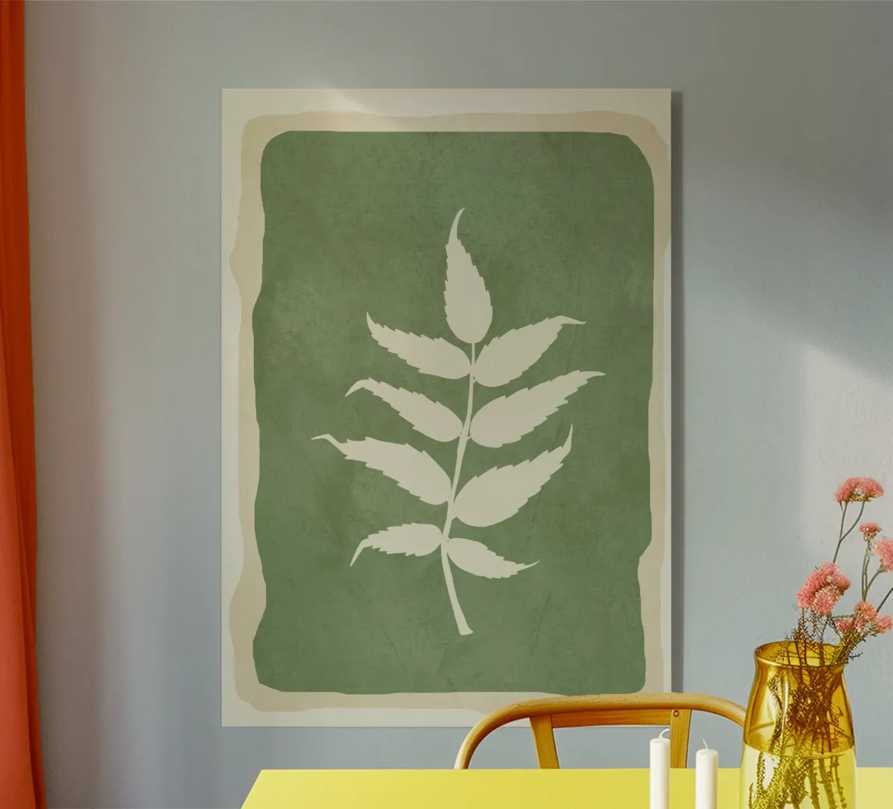 Leaf Design 3 acryl van Nadjaa