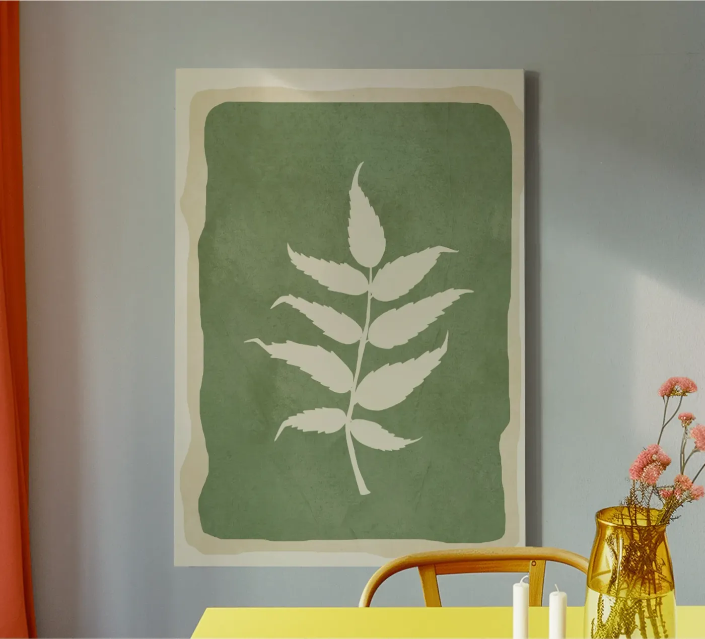 Leaf Design 3 tela da Nadjaa