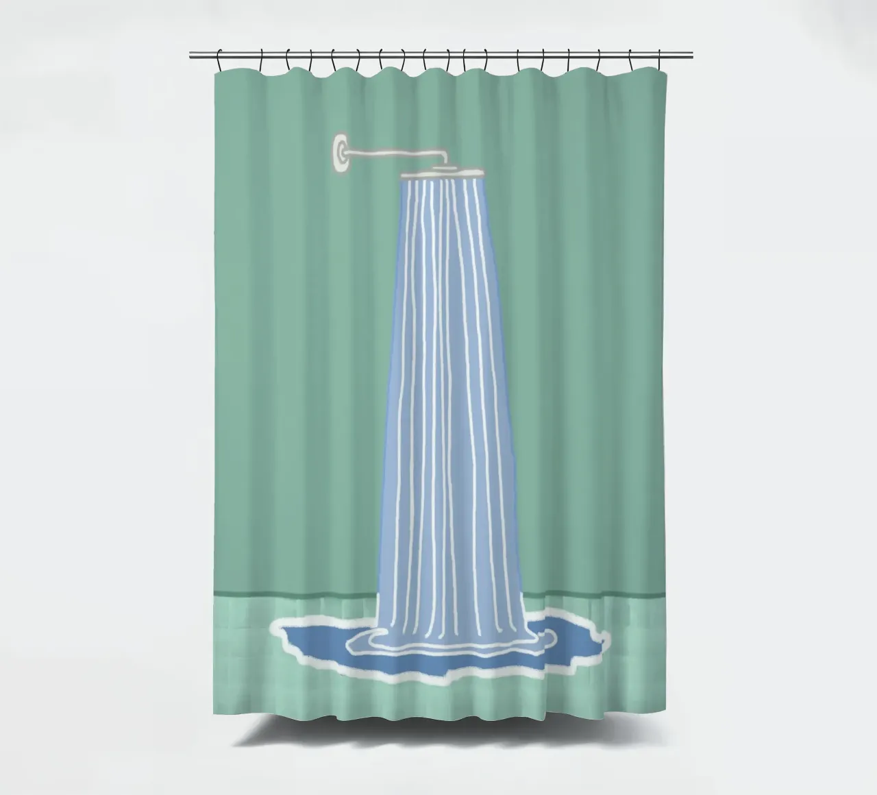 Die Dusche Duschvorhang von Face & Content