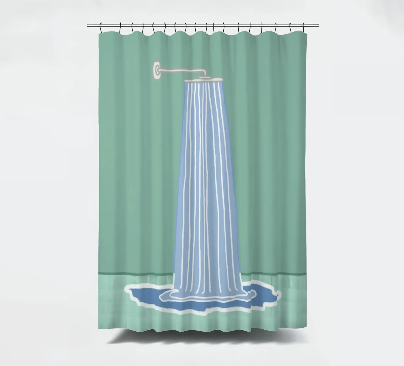 Die Dusche Duschvorhang von Face & Content