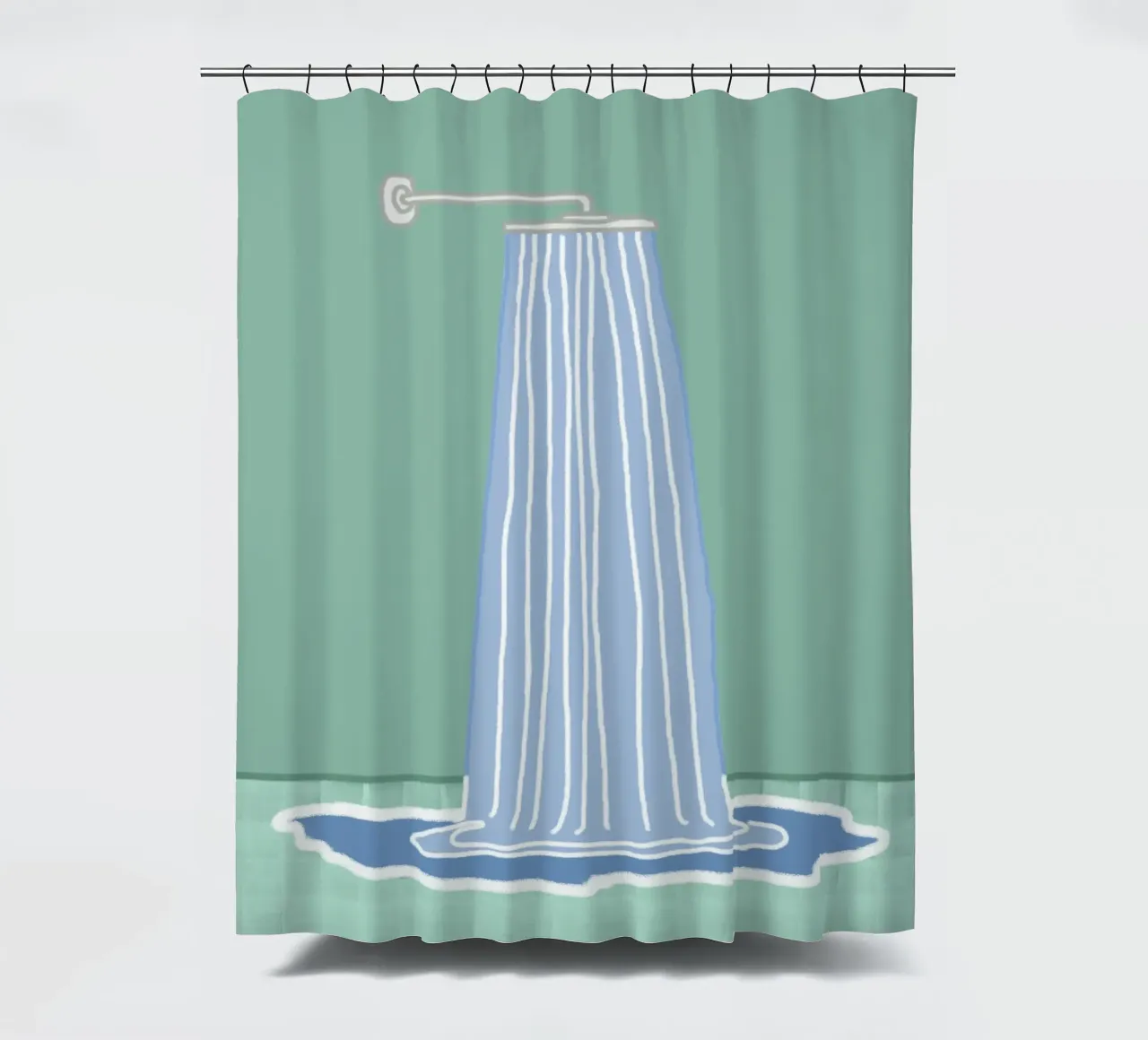 Die Dusche Duschvorhang von Face & Content