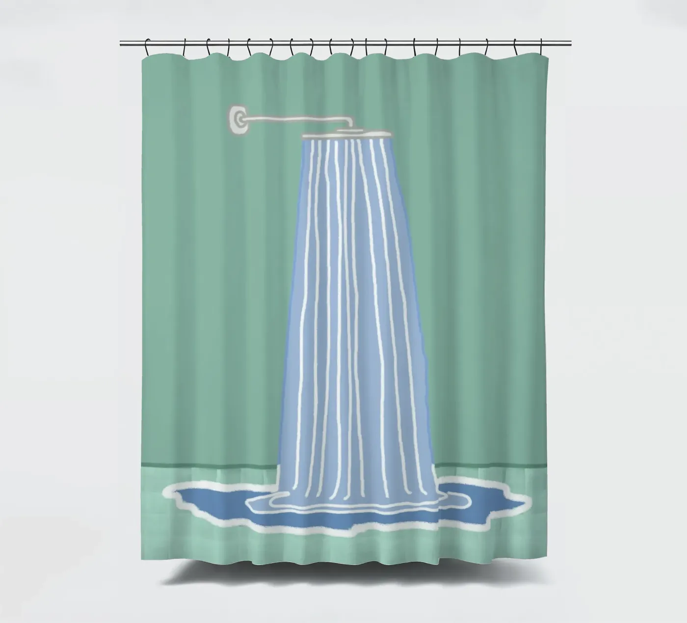 Die Dusche Duschvorhang von Face & Content