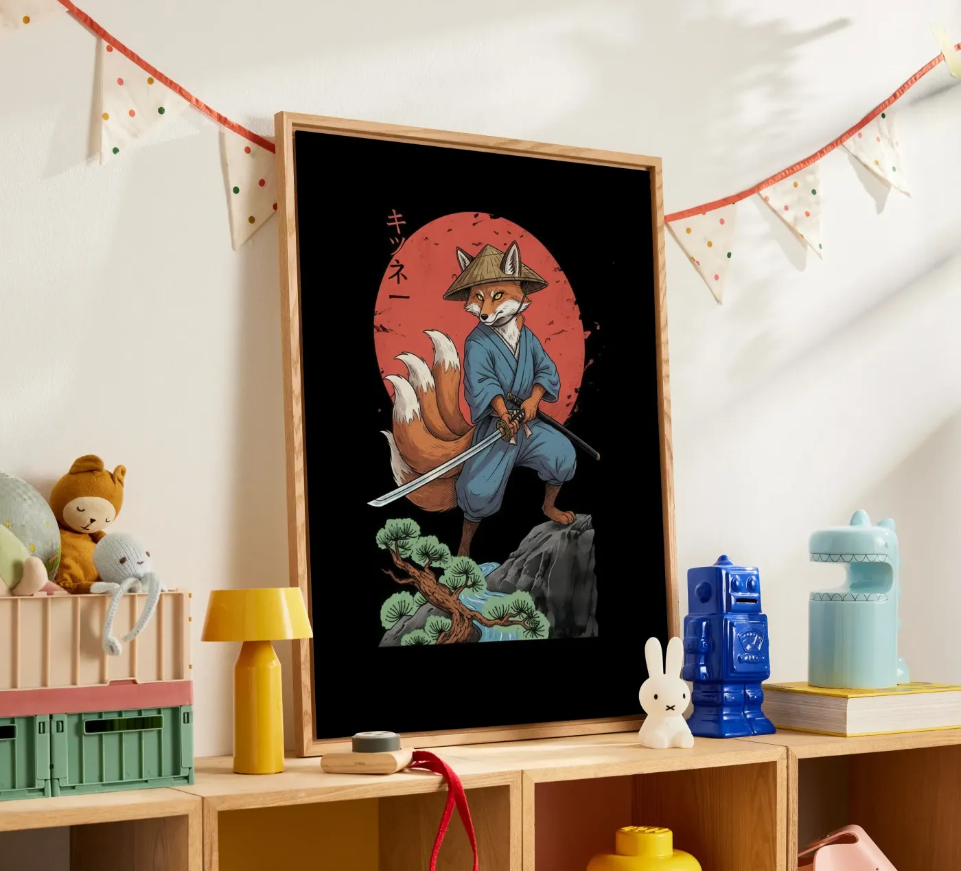 Schaduwvos Ronin acryl van Fuzazi Maeda