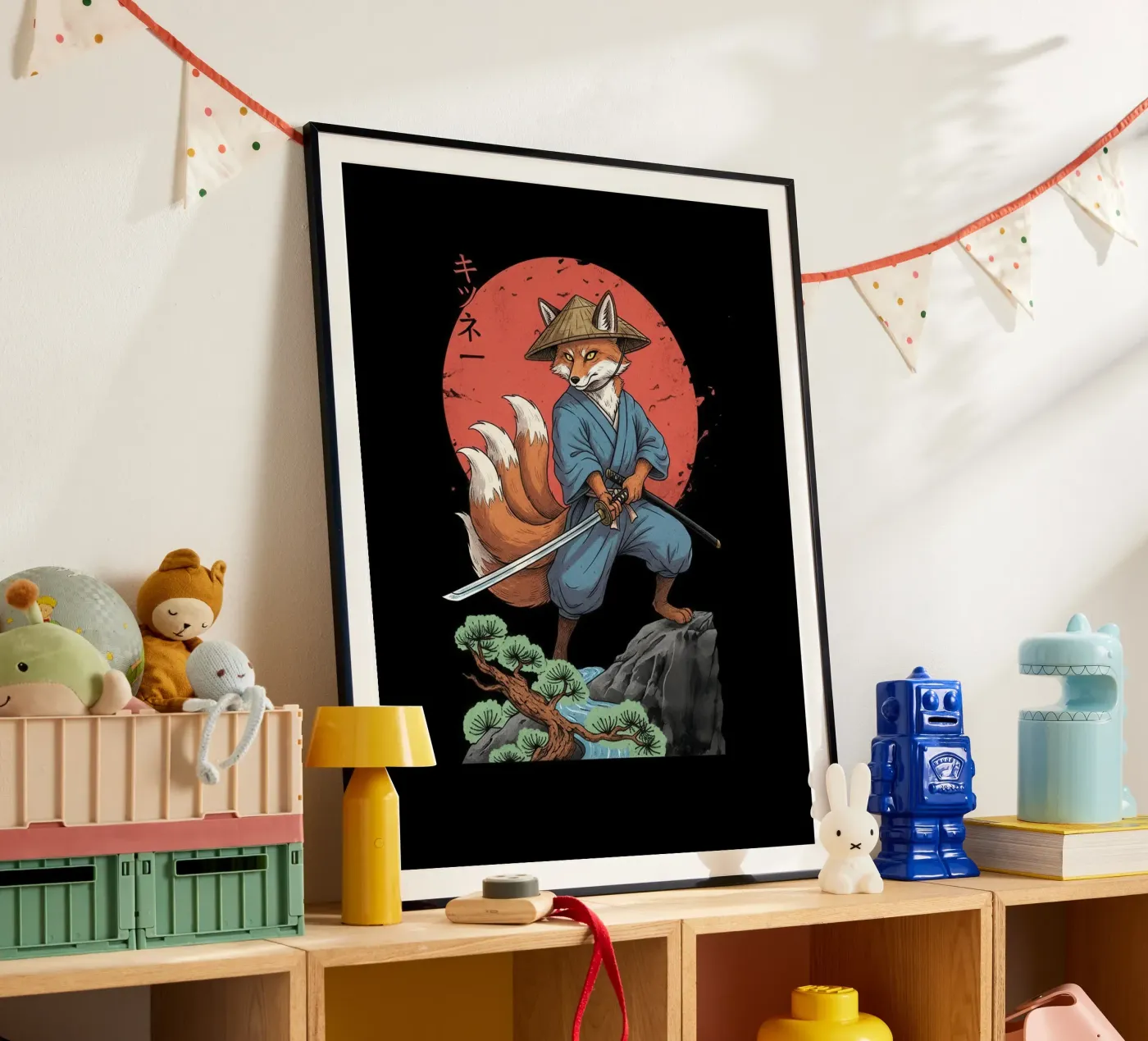 Shadow Vulpine Ronin poster van Fuzazi Maeda